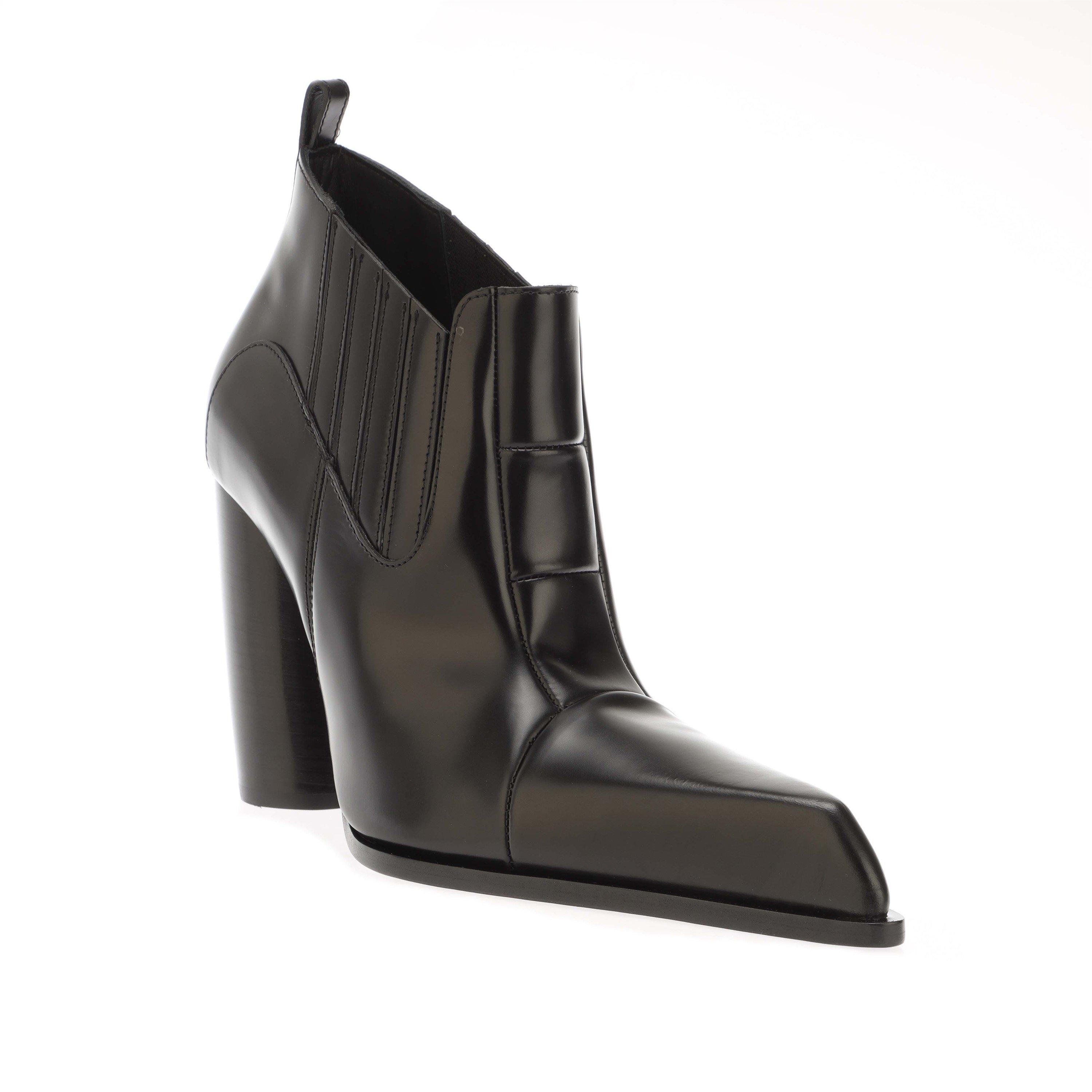 Black - Off White - Moon Beatle Shade Ankle Boots - 2