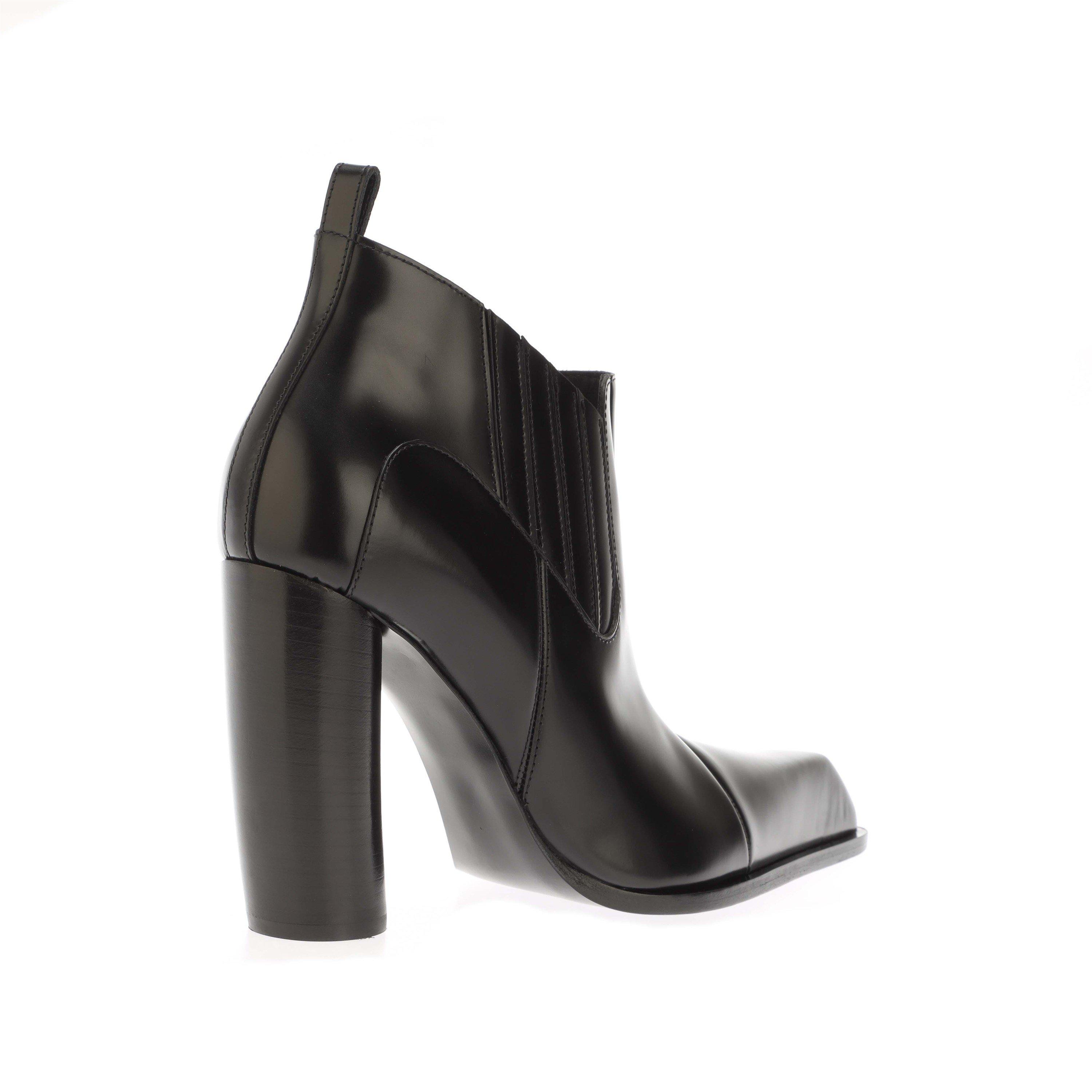 Black - Off White - Moon Beatle Shade Ankle Boots - 3