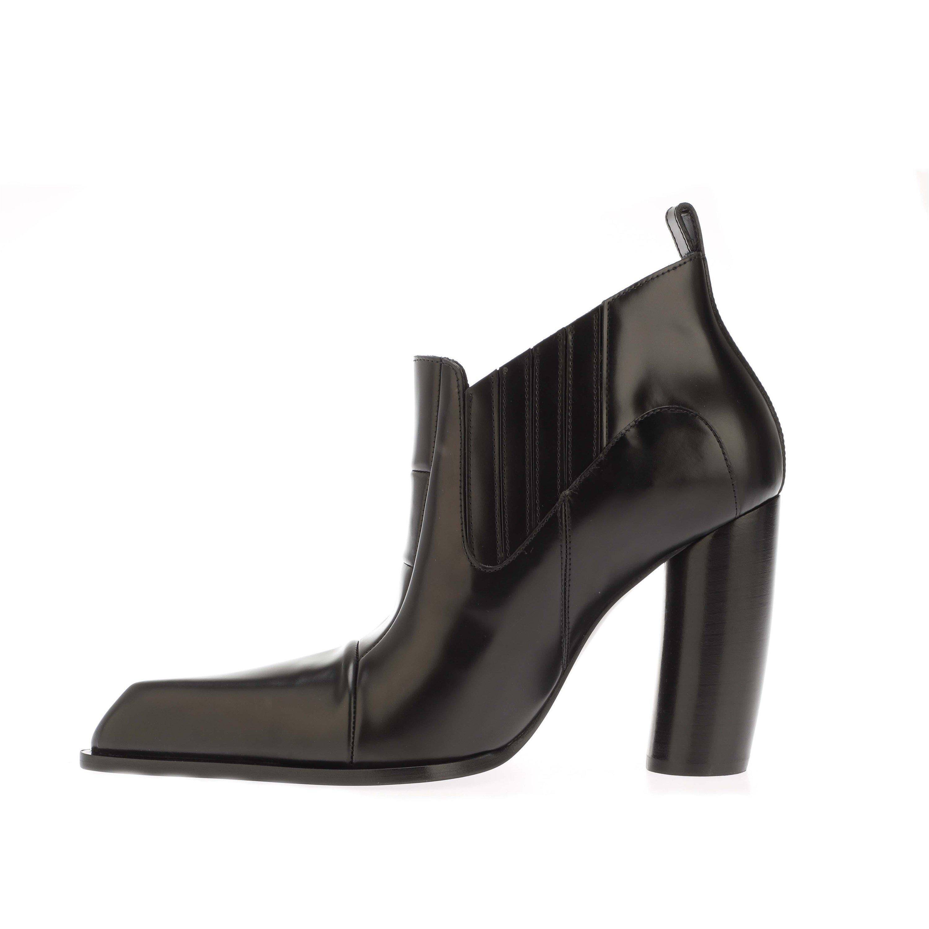 Black - Off White - Moon Beatle Shade Ankle Boots - 5