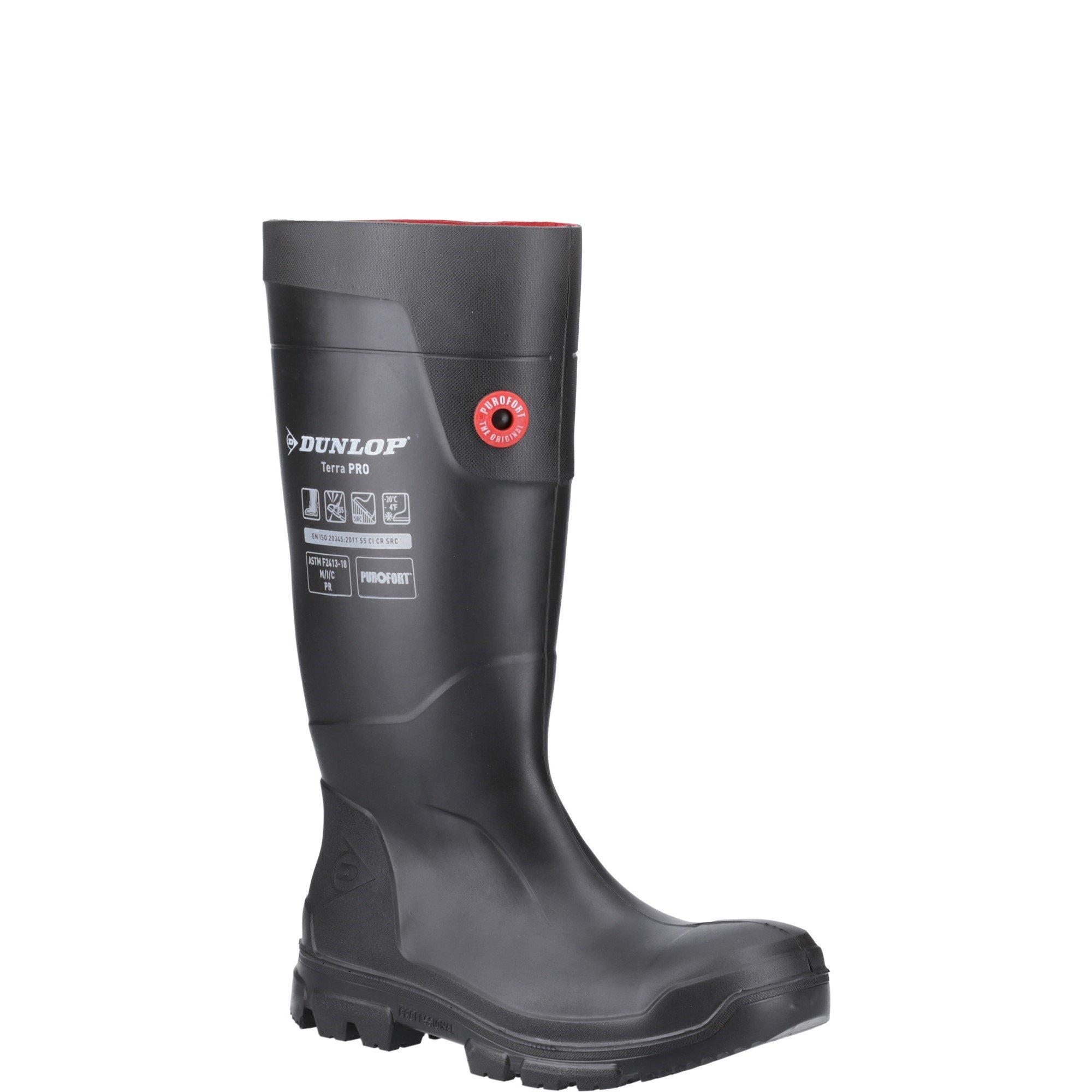 Black - Dunlop - TerraPro Full Safety Wellington - 2