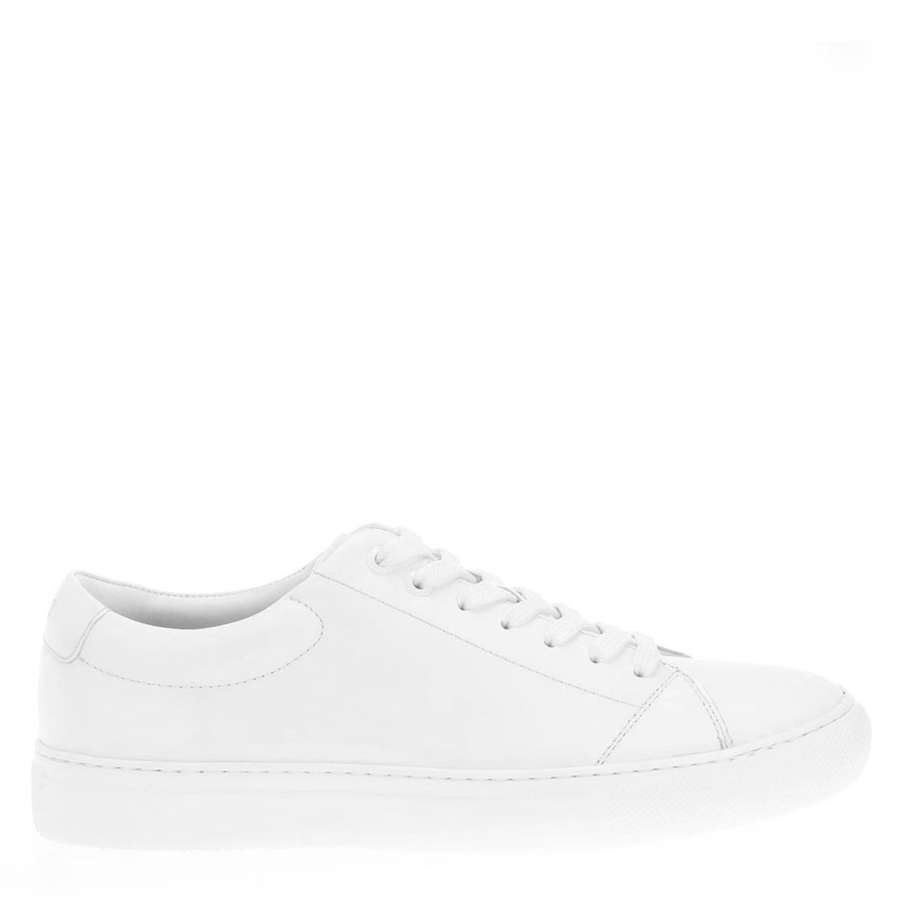 Boss Men's Enlight Leather Trainers - White - UK 5