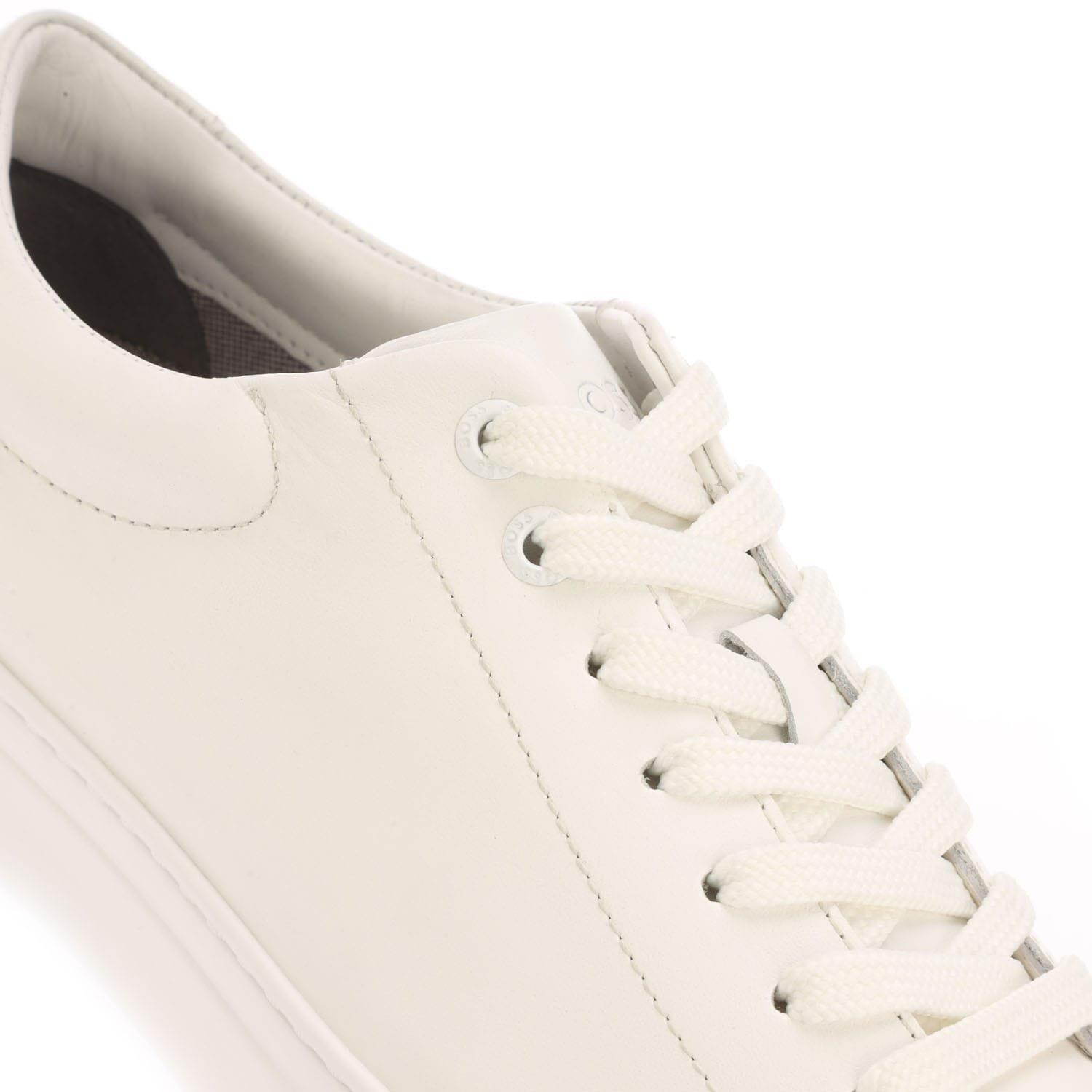 White - Boss - Enlight Leather Trainers - 5