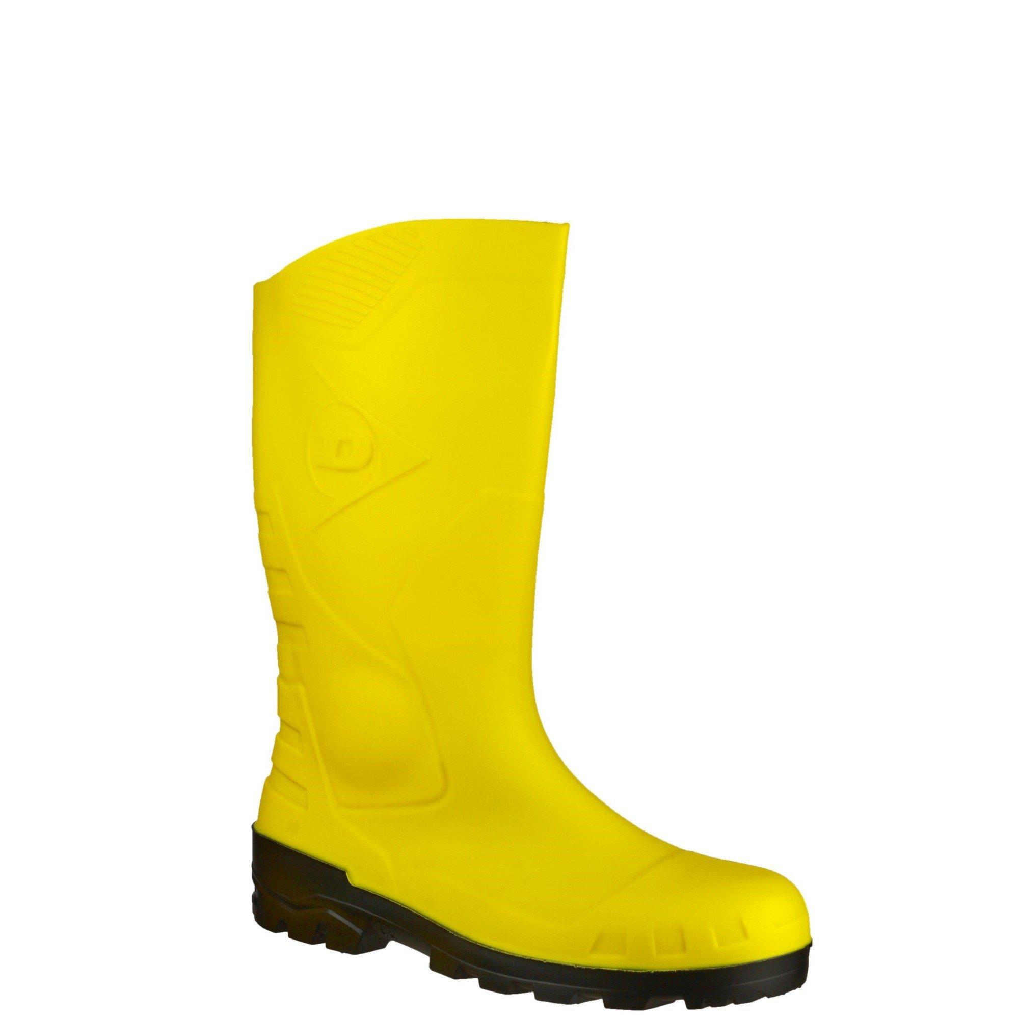 Bright Yellow - Dunlop - Devon Full Safety Wellington - 2