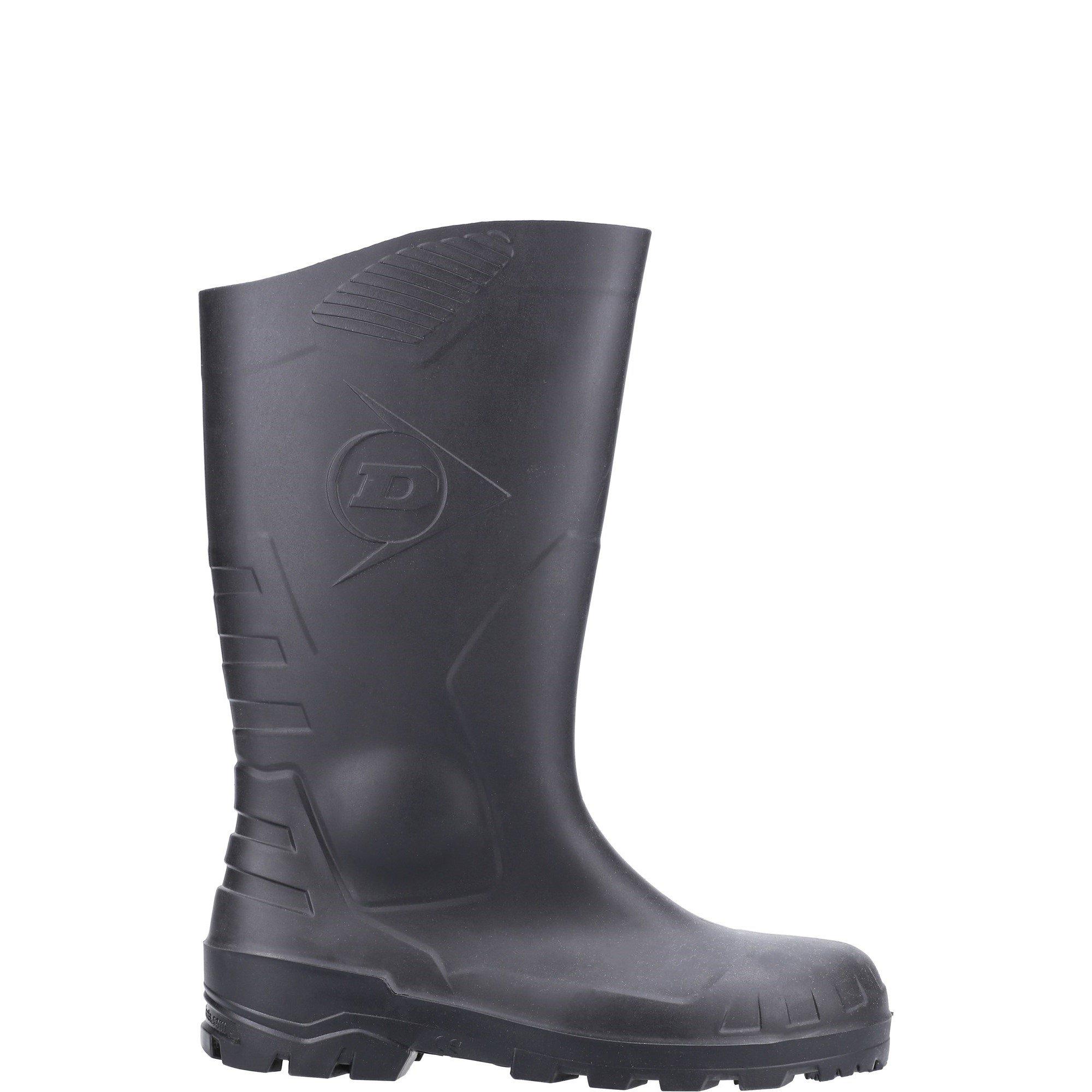 Black - Dunlop - Devon Full Safety Wellington - 1