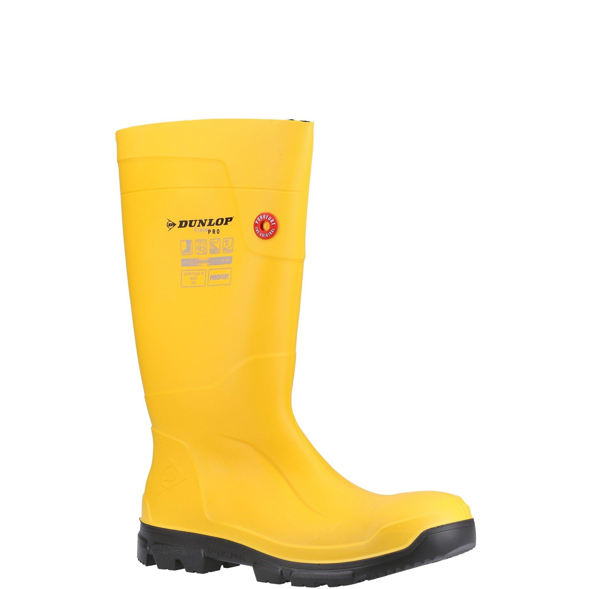 Yellow - Dunlop - Purofort FieldPRO Full Safety Wellington - 2