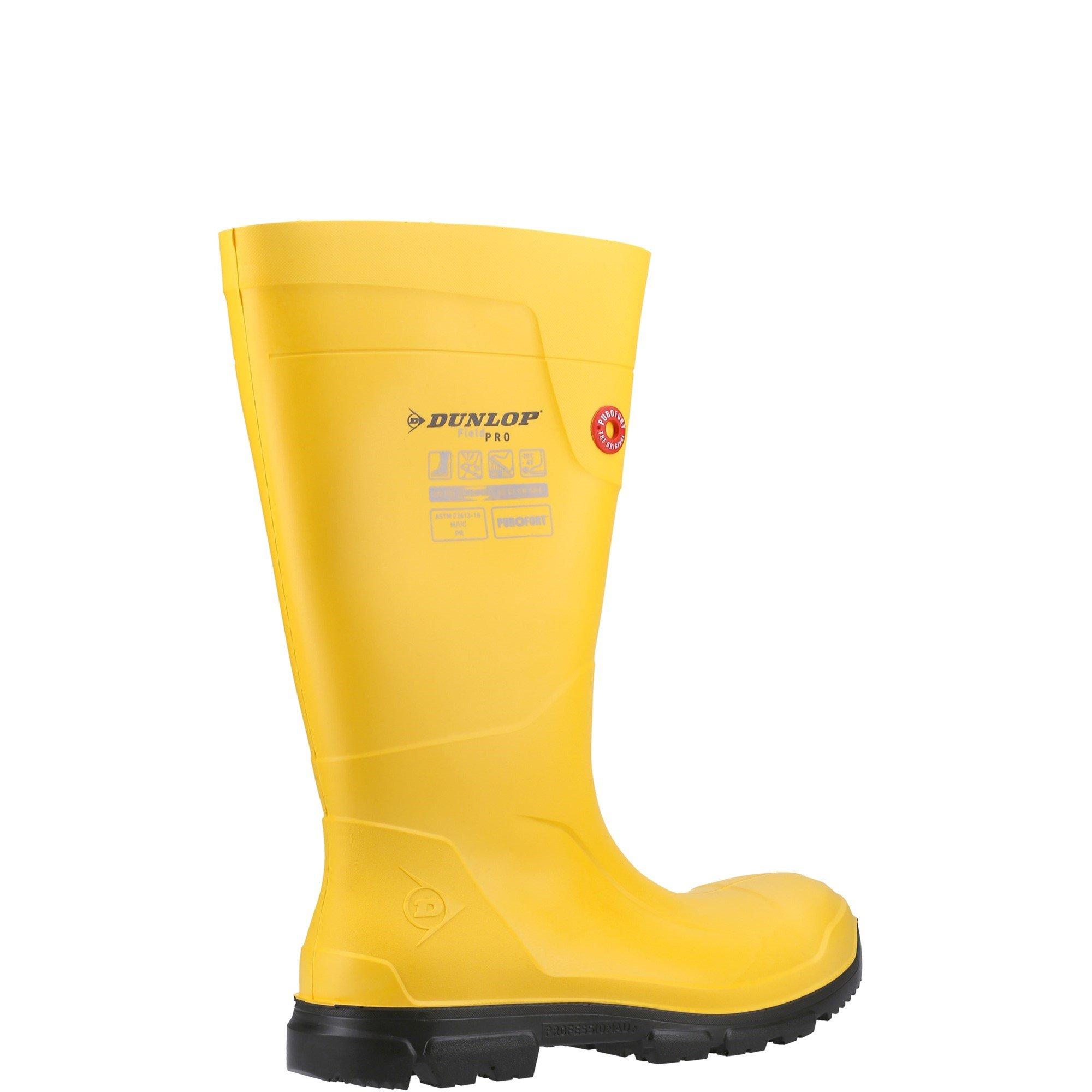 Yellow - Dunlop - Purofort FieldPRO Full Safety Wellington - 3