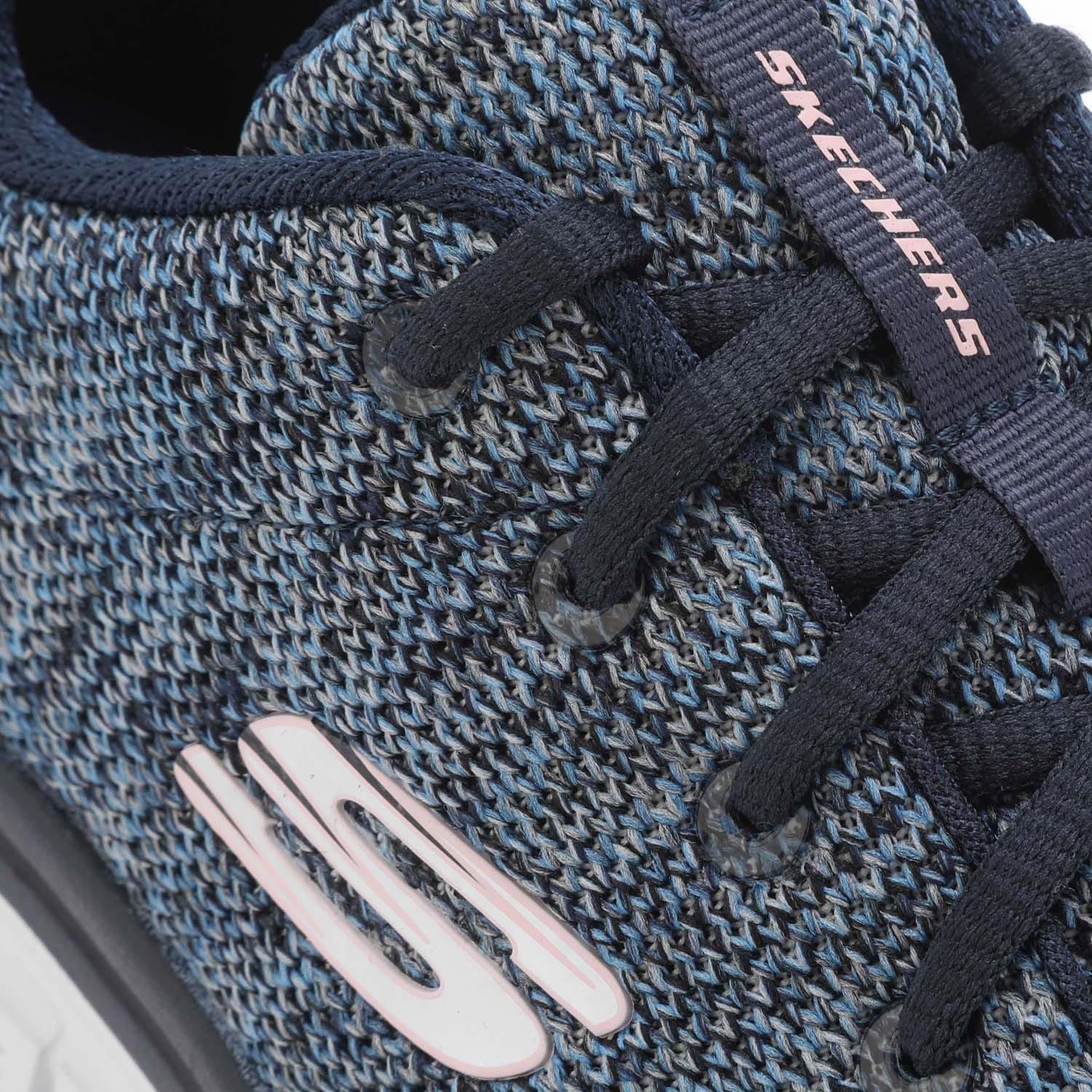 Navy - Skechers - Graceful - Twisted Fortune Trainers - 5