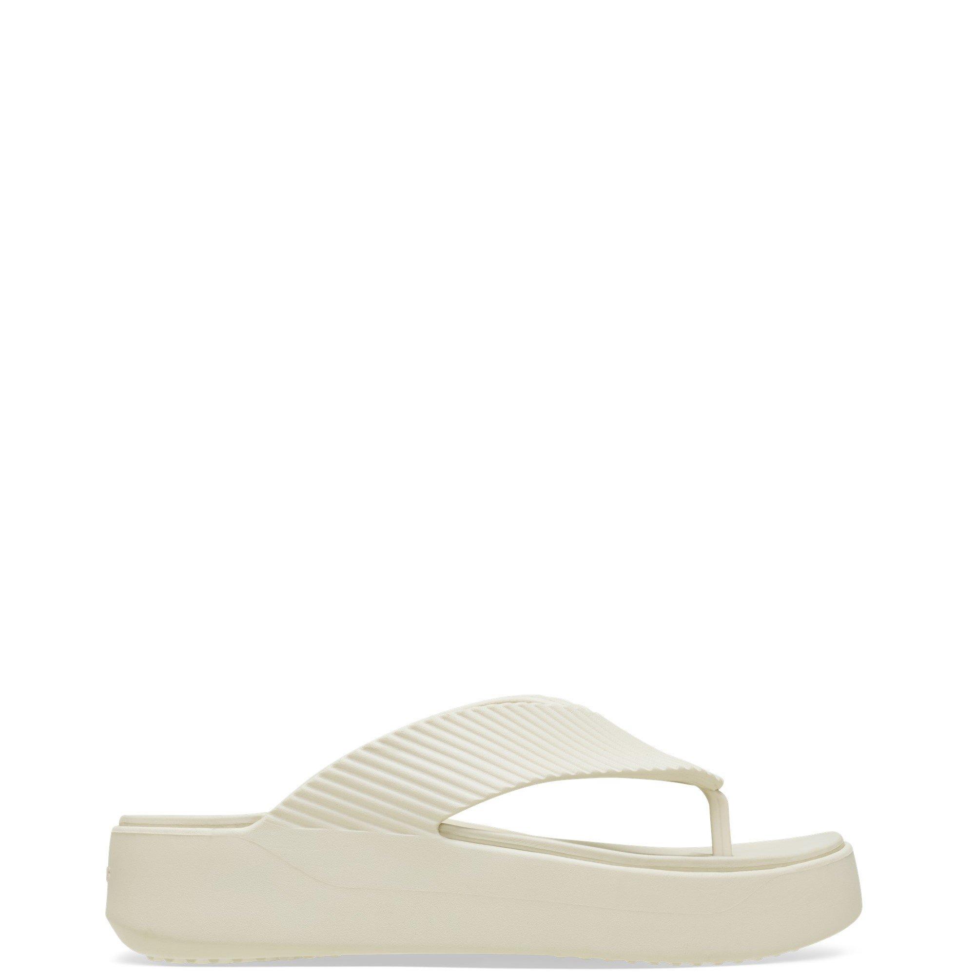 White - Crocs - Women's Getaway Flat Sandals - 1