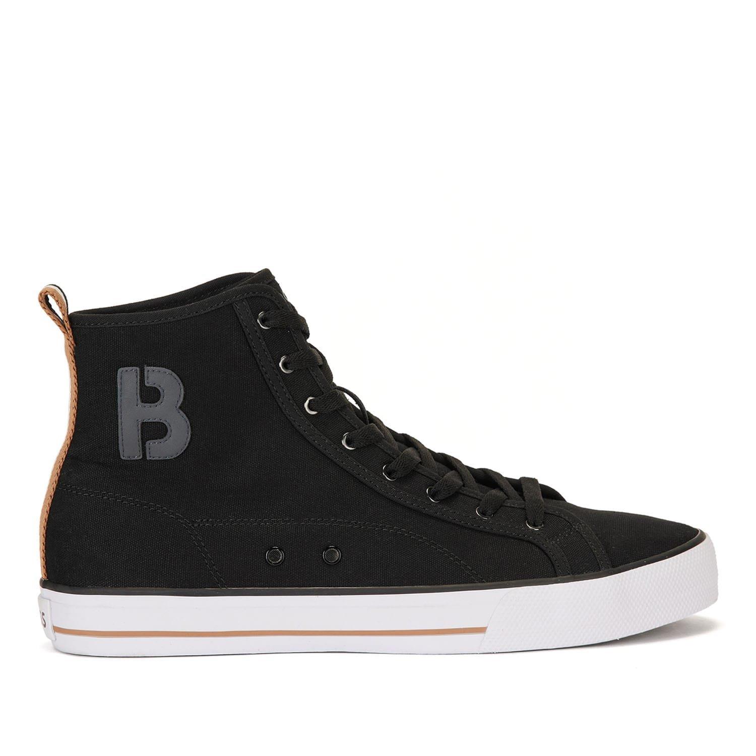 Black - Boss - Aiden Hi-Top Trainers - 1