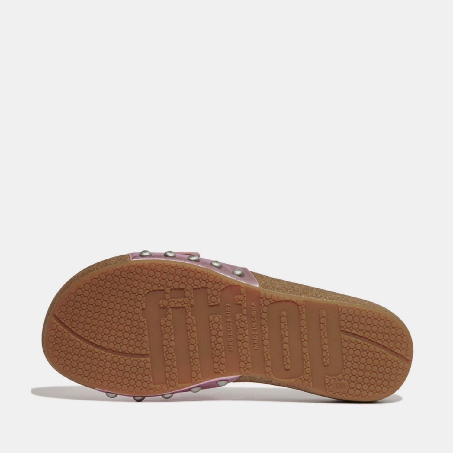 Seringenkleur - FitFlop - iQushion Adjustable Buckle Metallic Sliders - 3