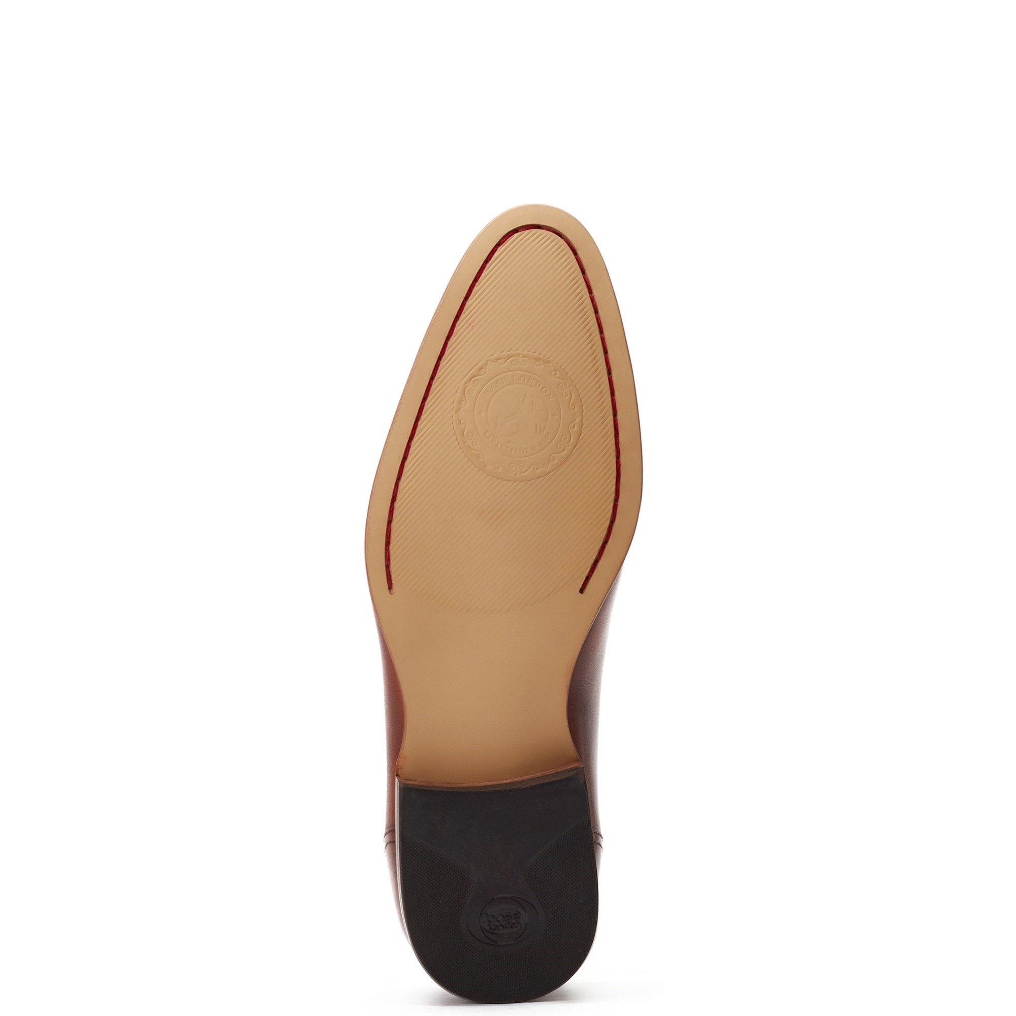 Tan - Base London - Gambino Lace Up Derby Shoe - 5