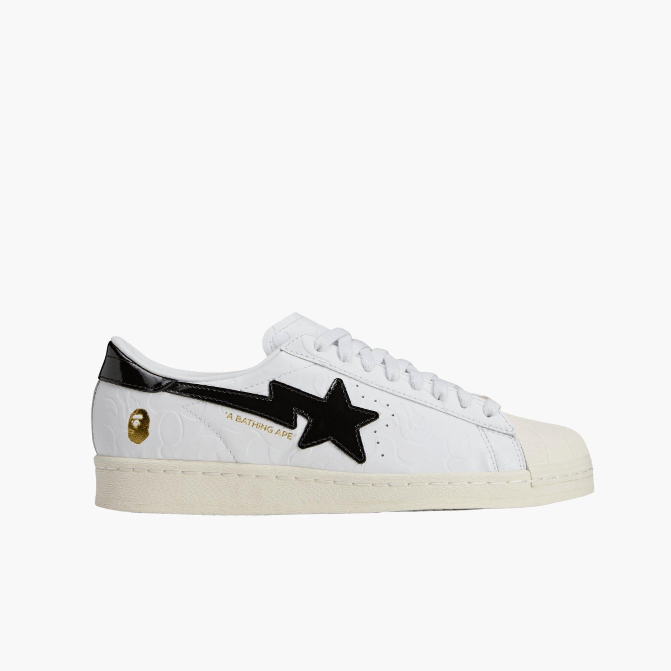 White - adidas Originals - Bape SSTR Shoes - 1