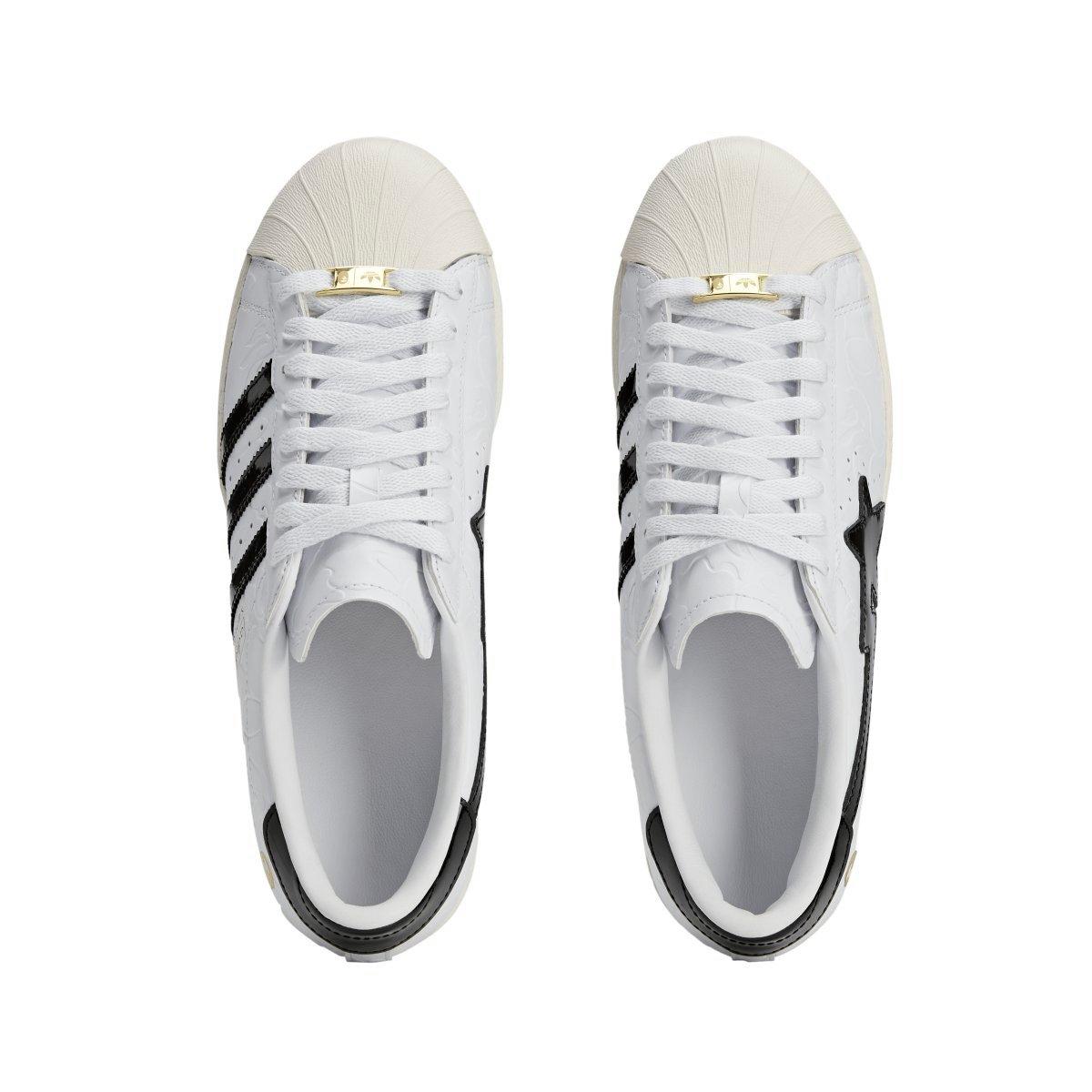 White - adidas Originals - Bape SSTR Shoes - 3