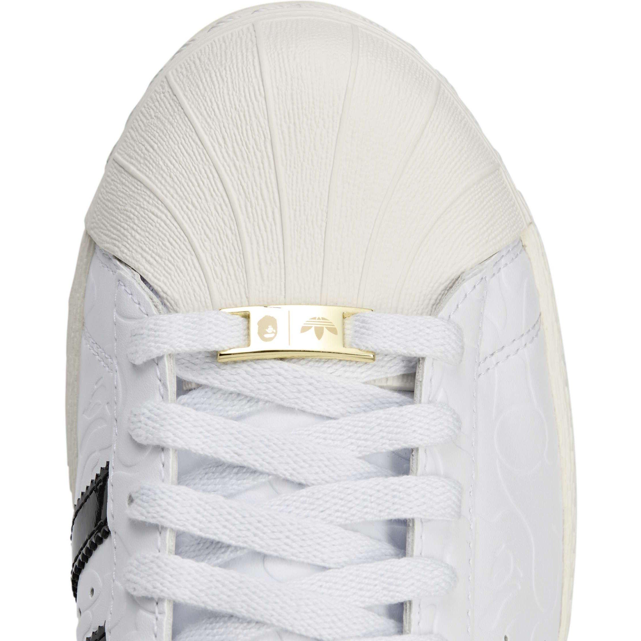 White - adidas Originals - Bape SSTR Shoes - 7