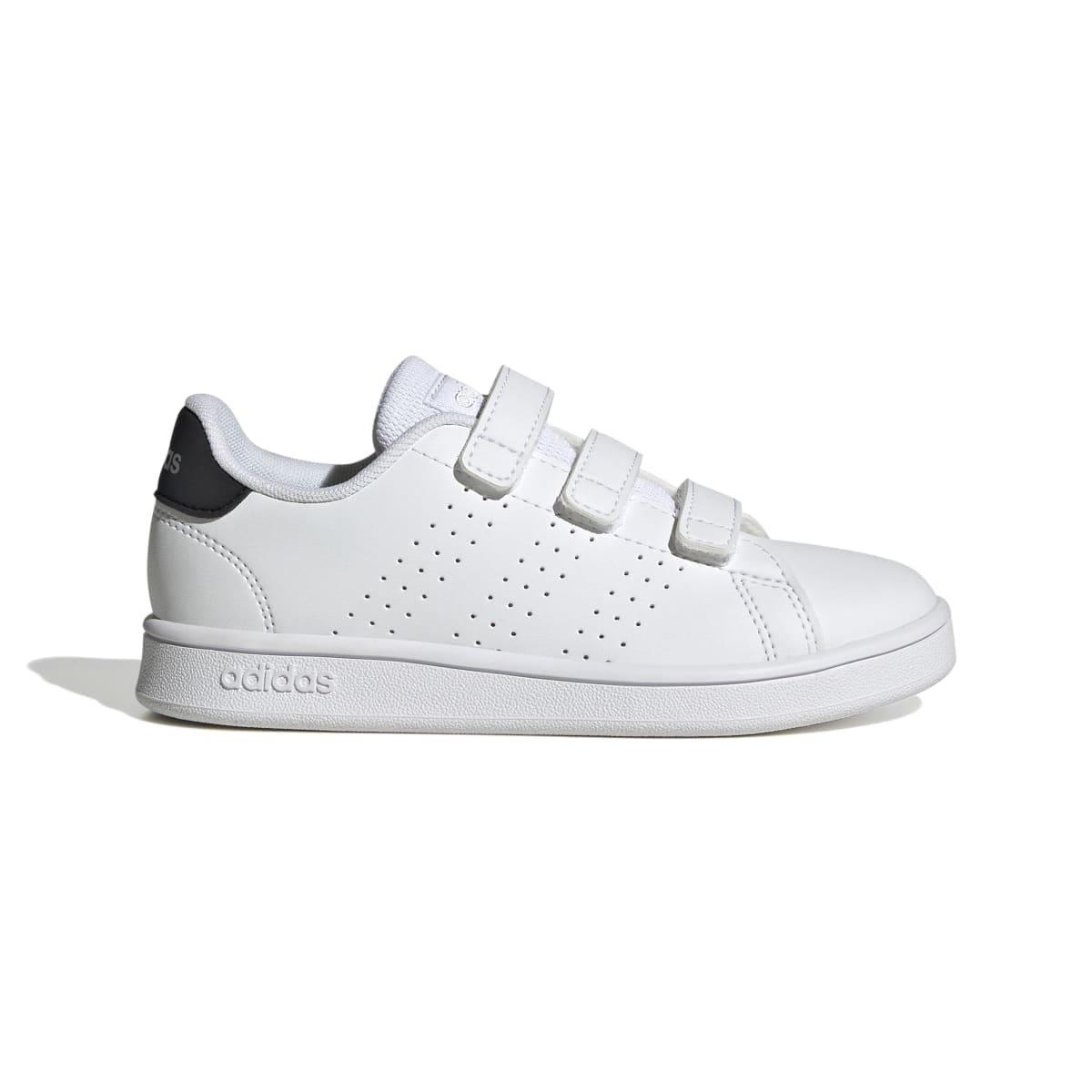 Wit Zwart - adidas - Kids Advantage Court Lifestyle Shoes - 1