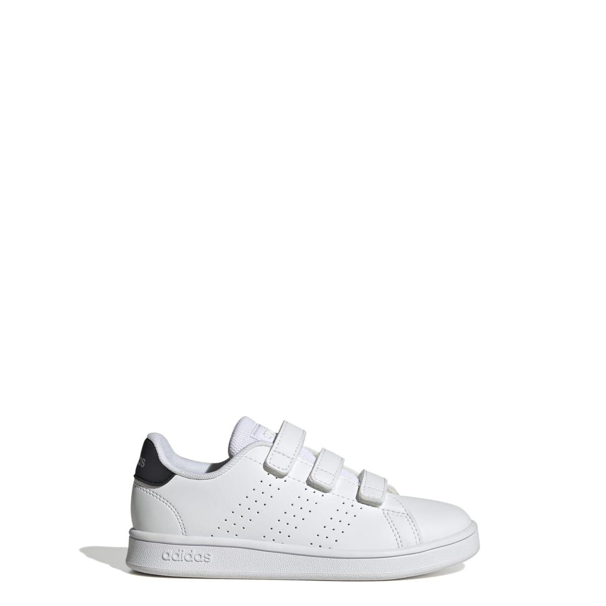 Wit Zwart - adidas - Kids Advantage Court Lifestyle Shoes - 2