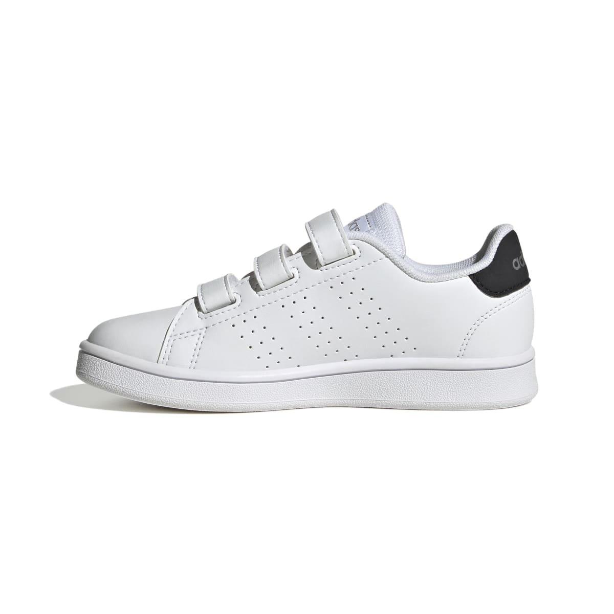 Wit Zwart - adidas - Kids Advantage Court Lifestyle Shoes - 5
