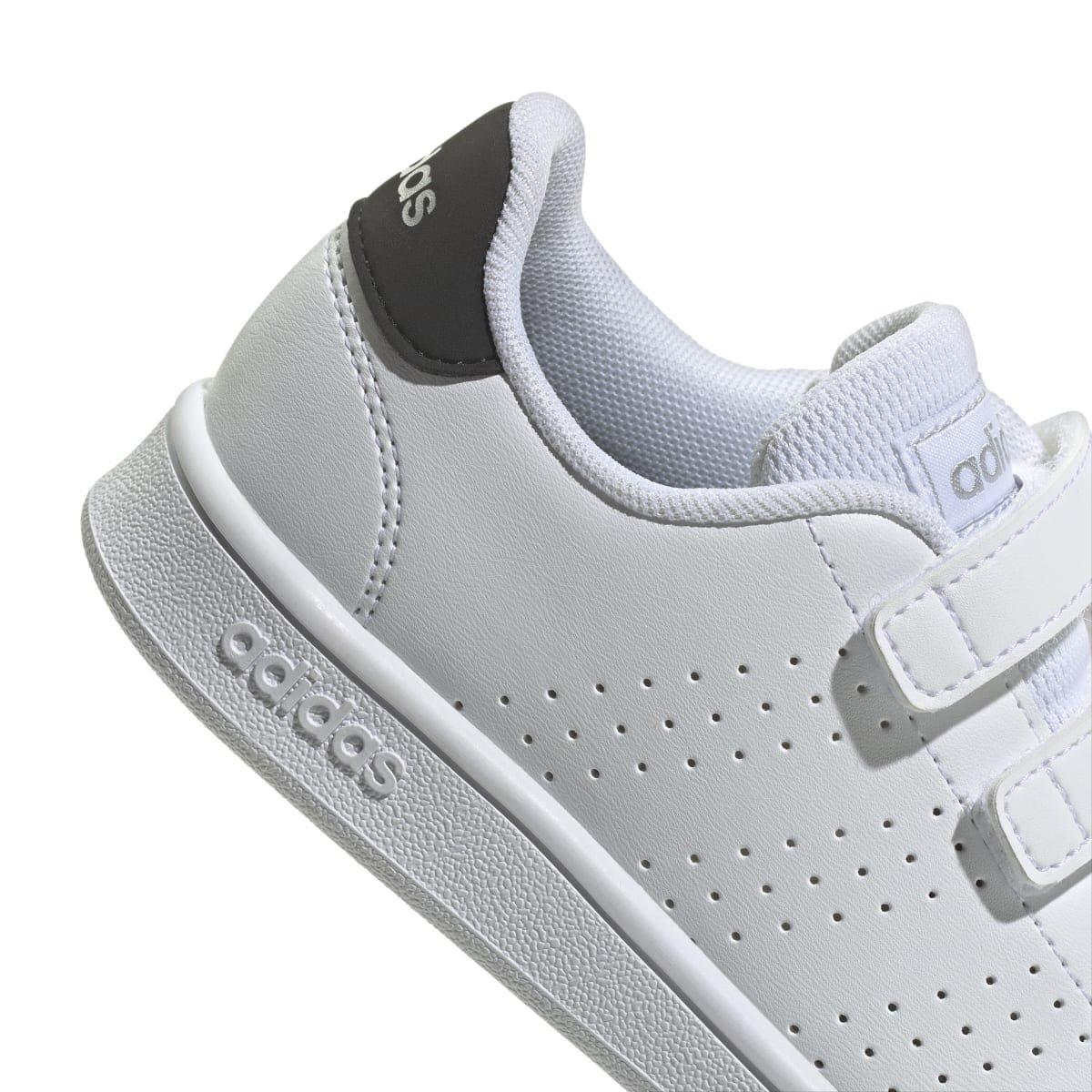 Wit Zwart - adidas - Kids Advantage Court Lifestyle Shoes - 9