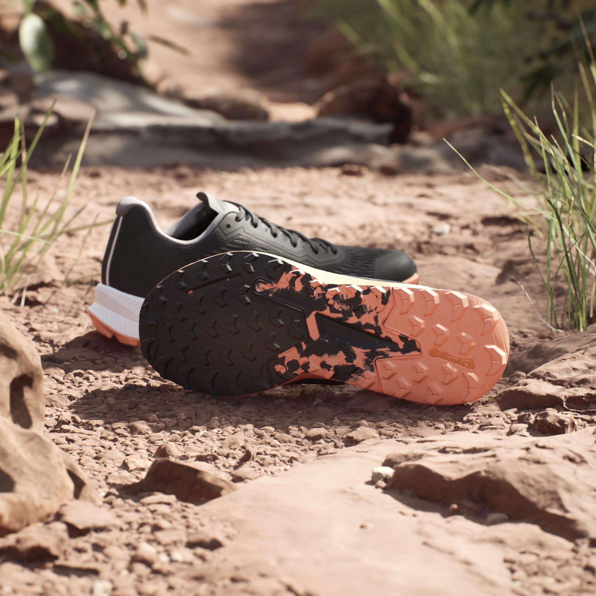 Schwarz Grau - adidas - Terrex Agravic Flow 2.0 Trail Running Shoes - 12