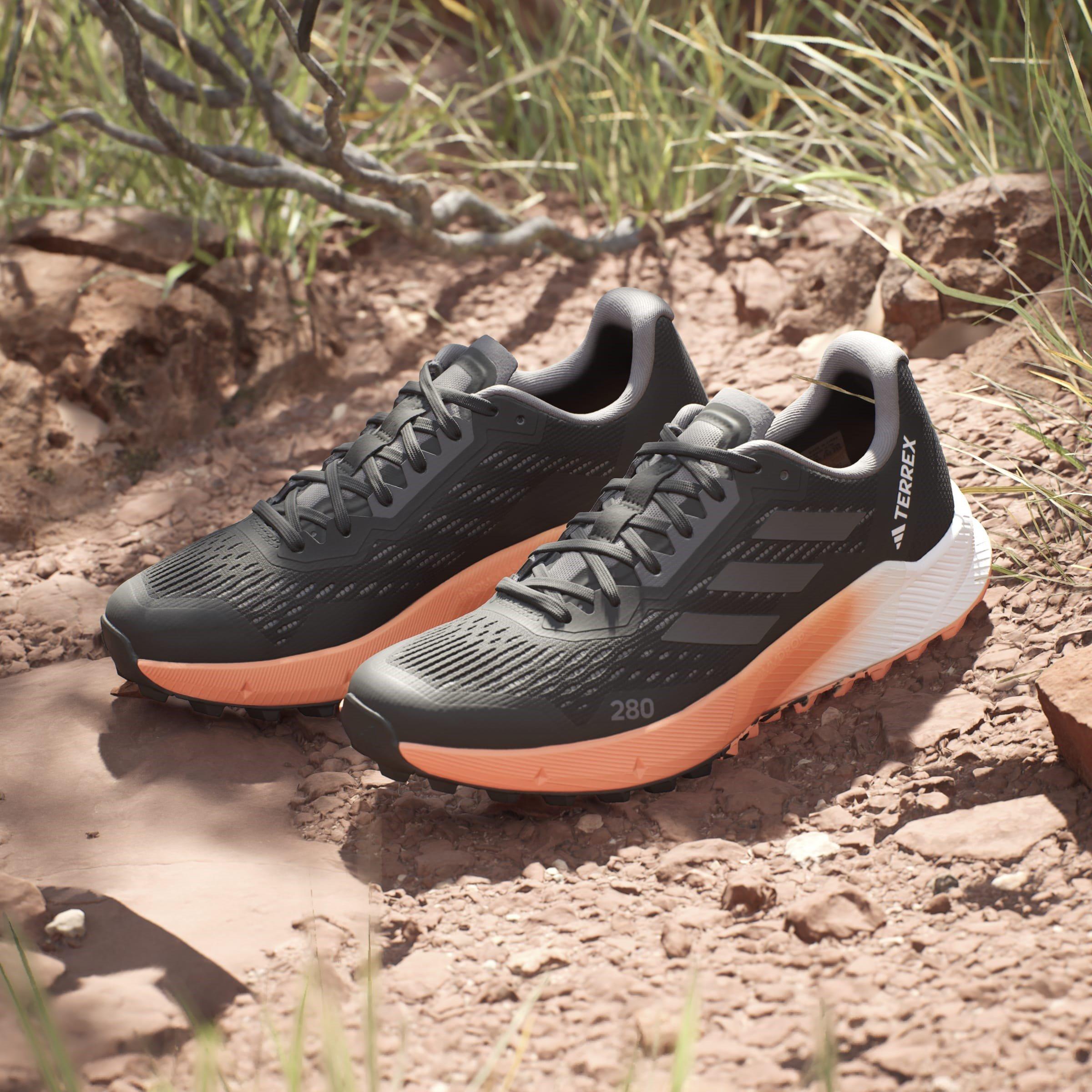 Schwarz Grau - adidas - Terrex Agravic Flow 2.0 Trail Running Shoes - 13