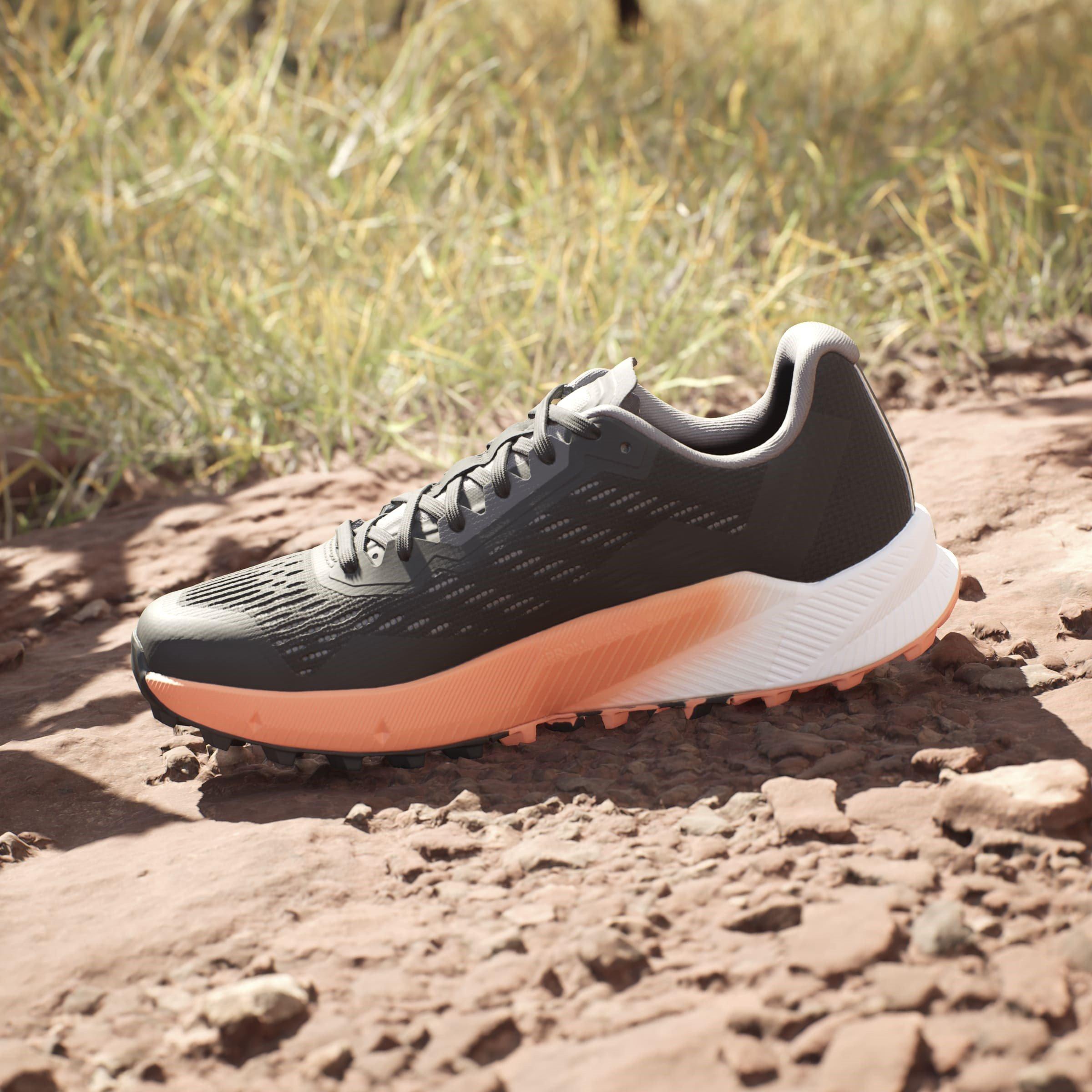 Schwarz Grau - adidas - Terrex Agravic Flow 2.0 Trail Running Shoes - 15