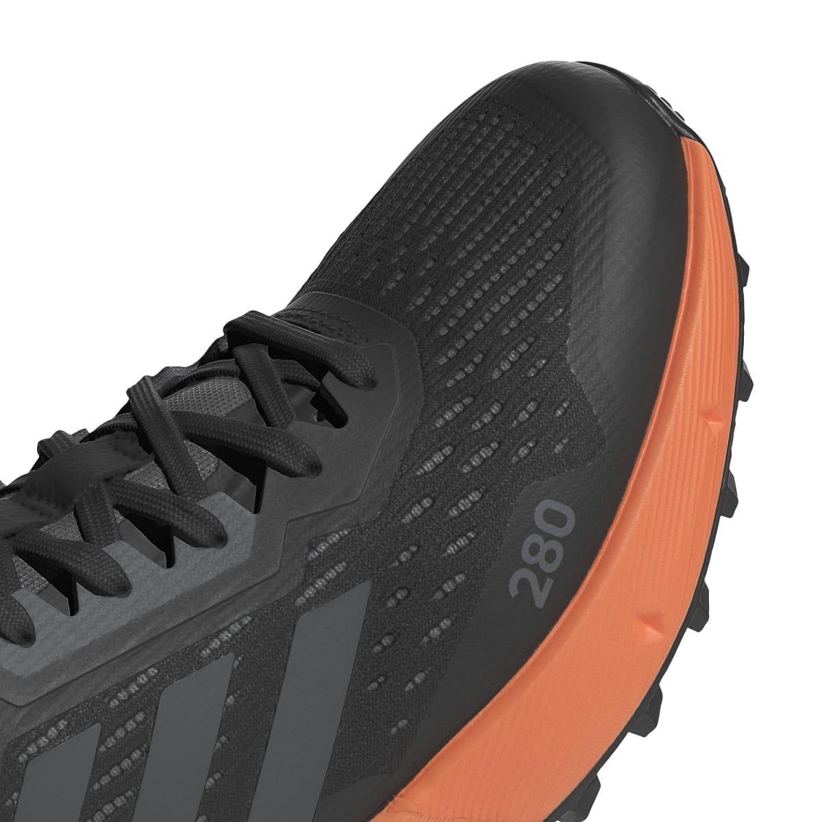 Schwarz Grau - adidas - Terrex Agravic Flow 2.0 Trail Running Shoes - 8