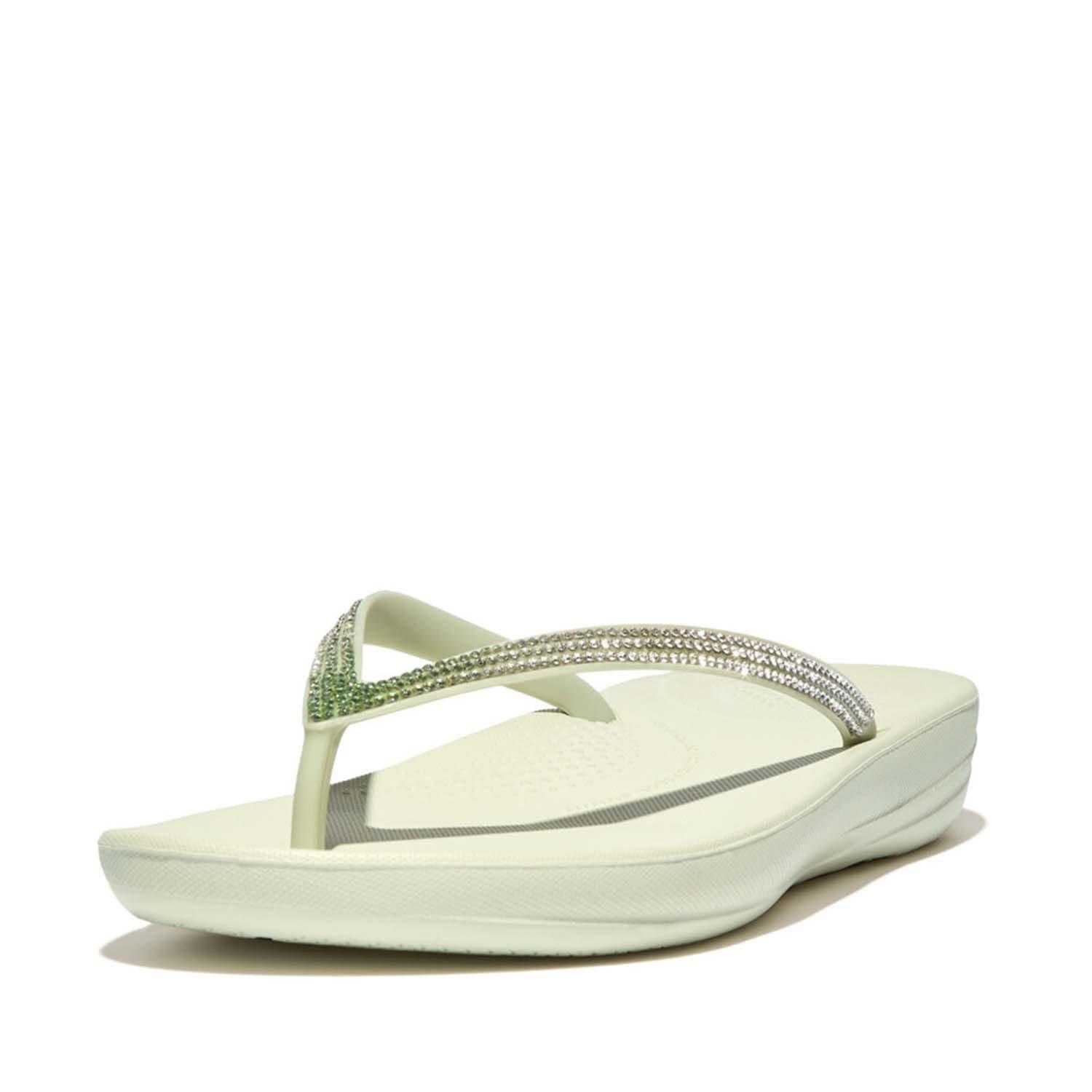 Green - Fitflop - IQushion Ombre Sparkle Flip-Flops - 2