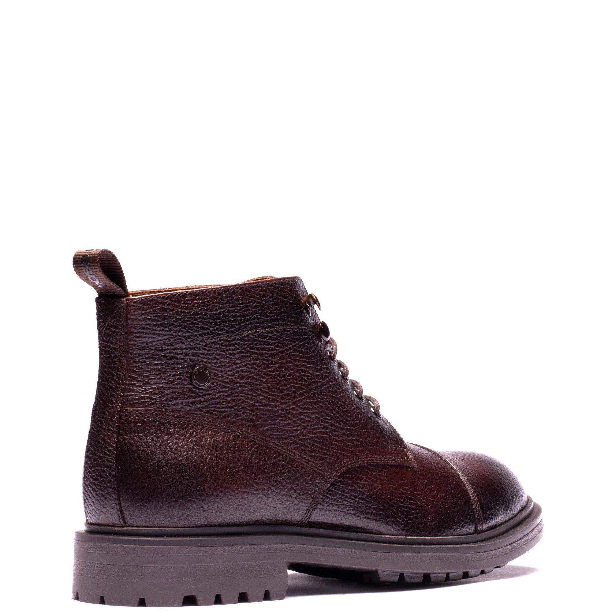 Brown - Base London - MERCER TOE CAP BOOT - 3