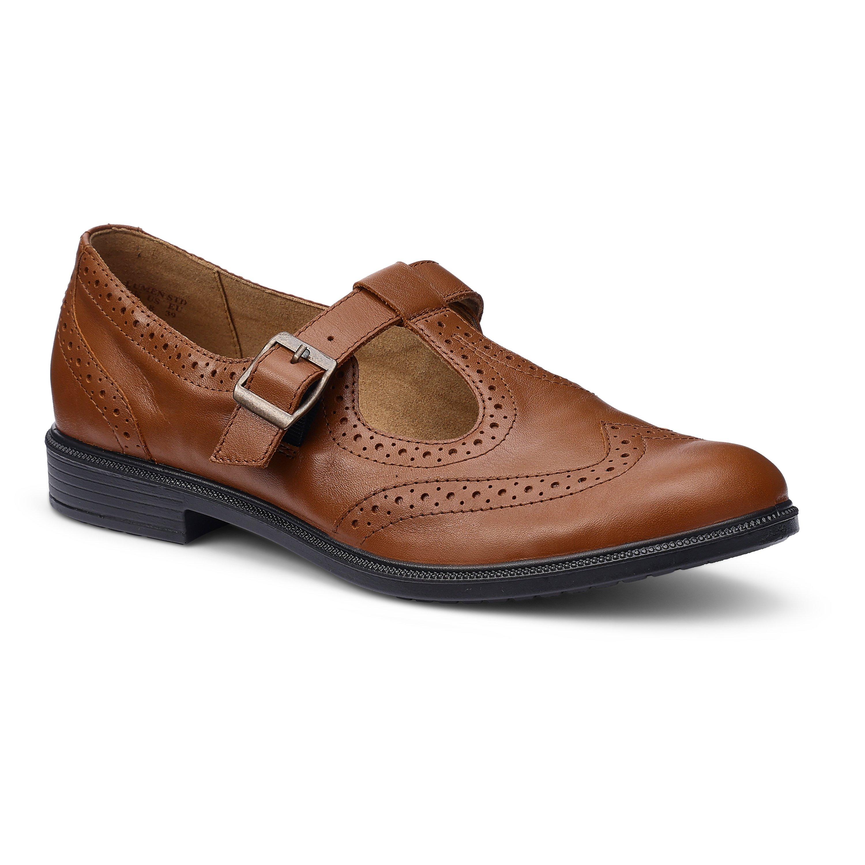 Rich Tan - Hotter - Lumen Standard Fit T-Bar Shoes - 2