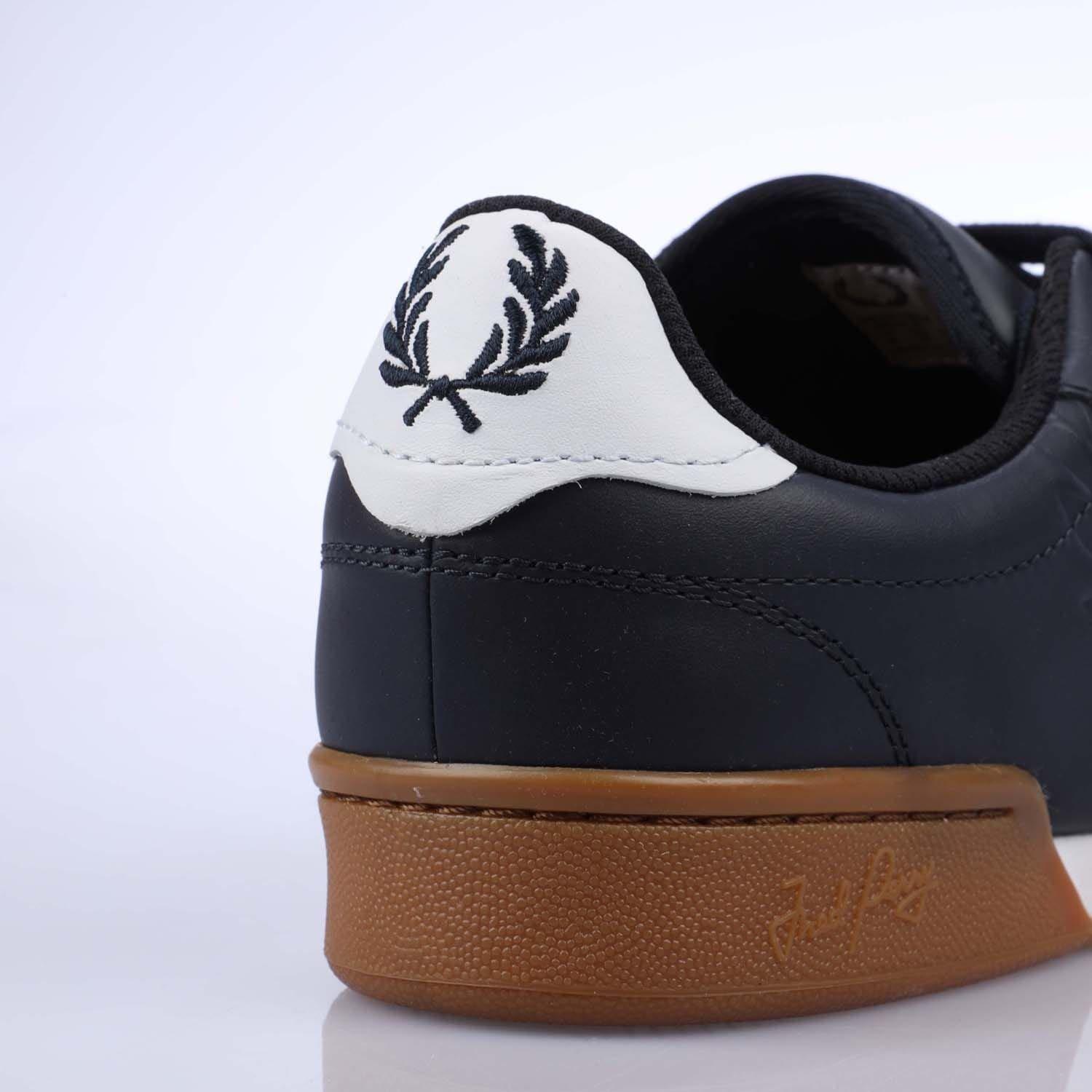 Navy - Fred Perry - B722 Leather Trainers - 5