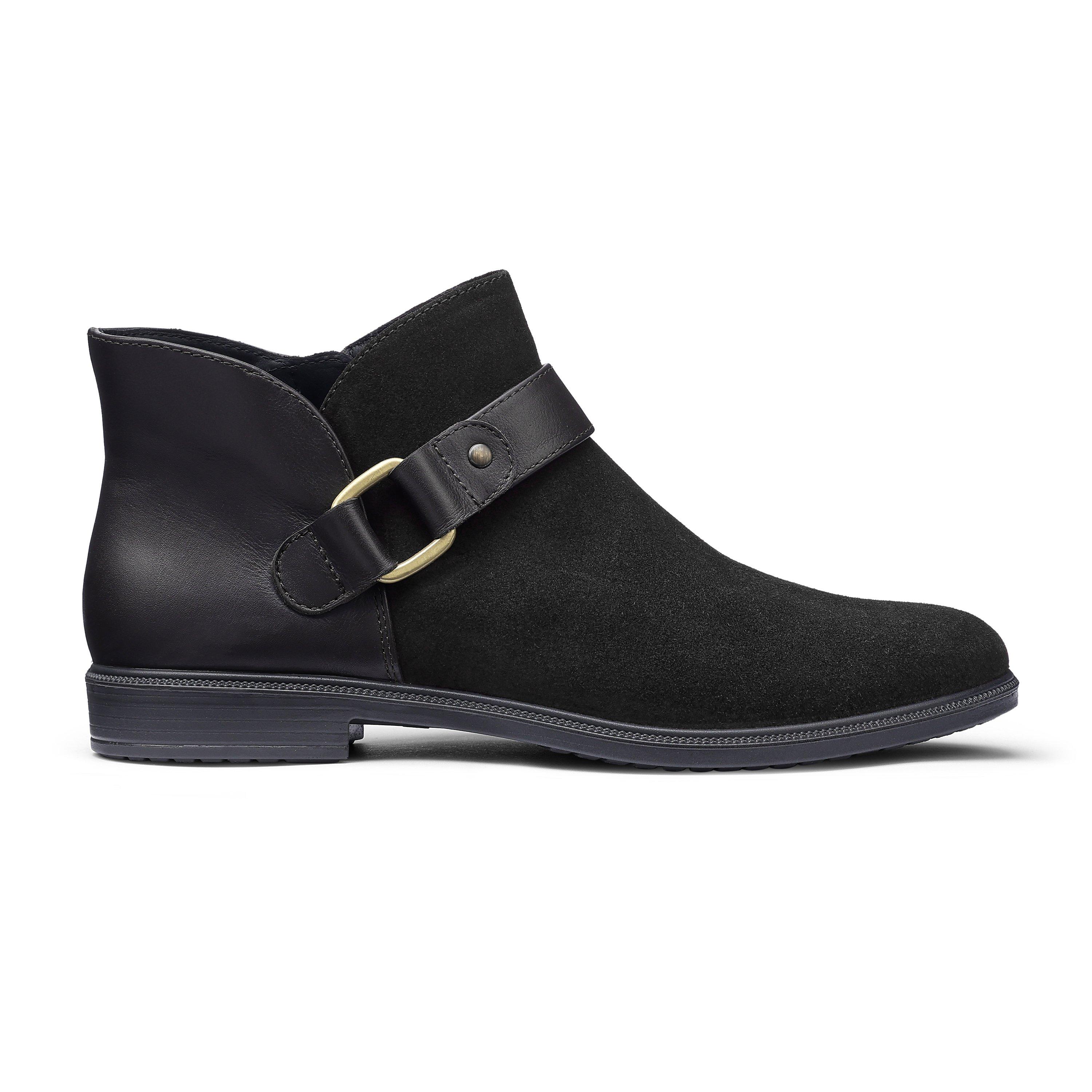 Black - Hotter - Linton Standard Fit Ankle Boots - 1
