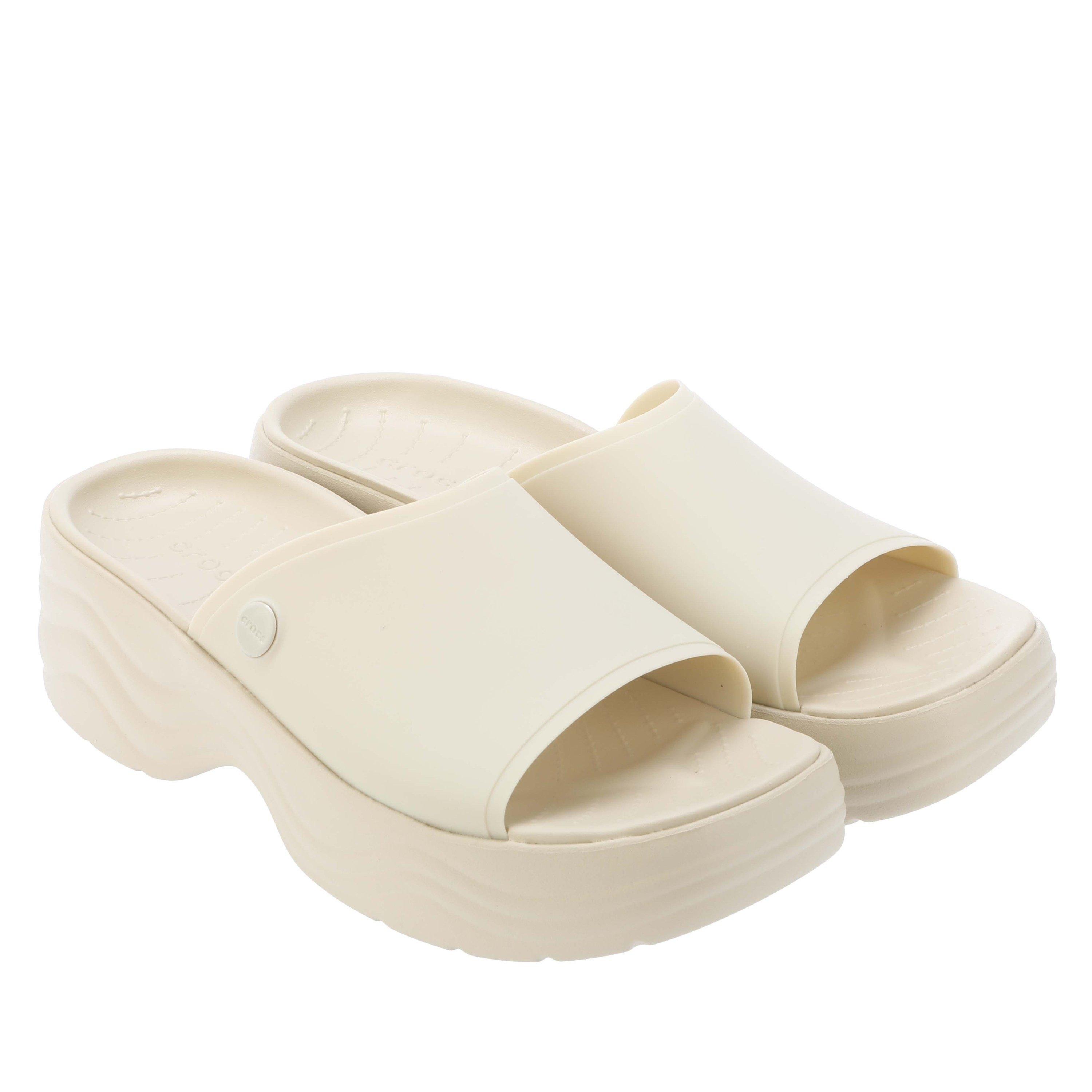 White - Crocs - Skyline Sliders - 4