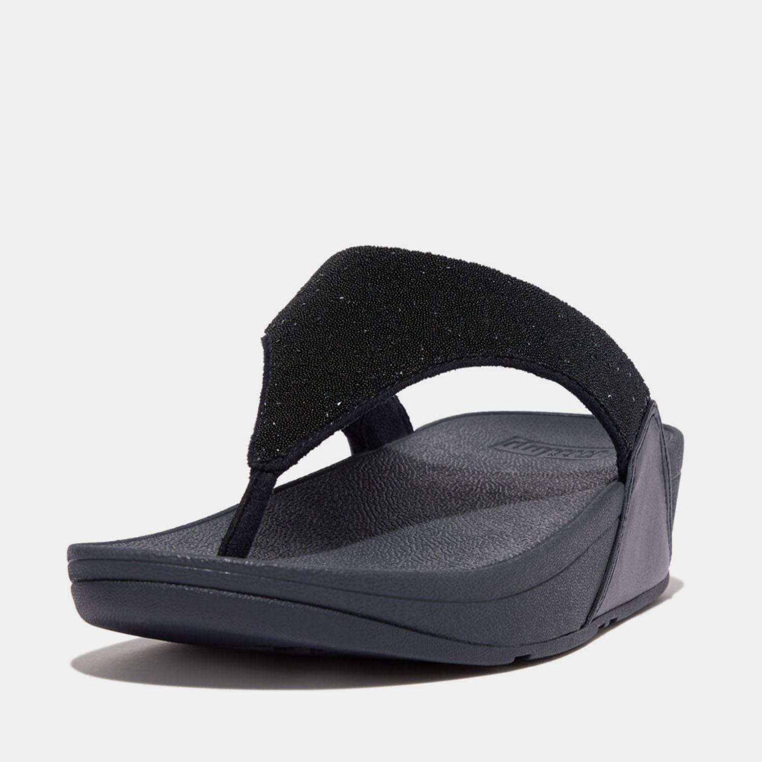 Marineblauw - FitFlop - Lulu Opul Toe-Post Sandals - 2