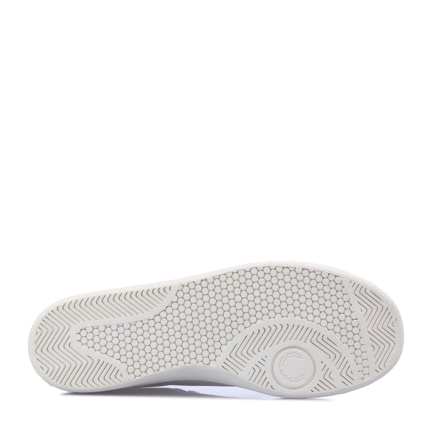 White - Fred Perry - B721 Leather Trainers - 4