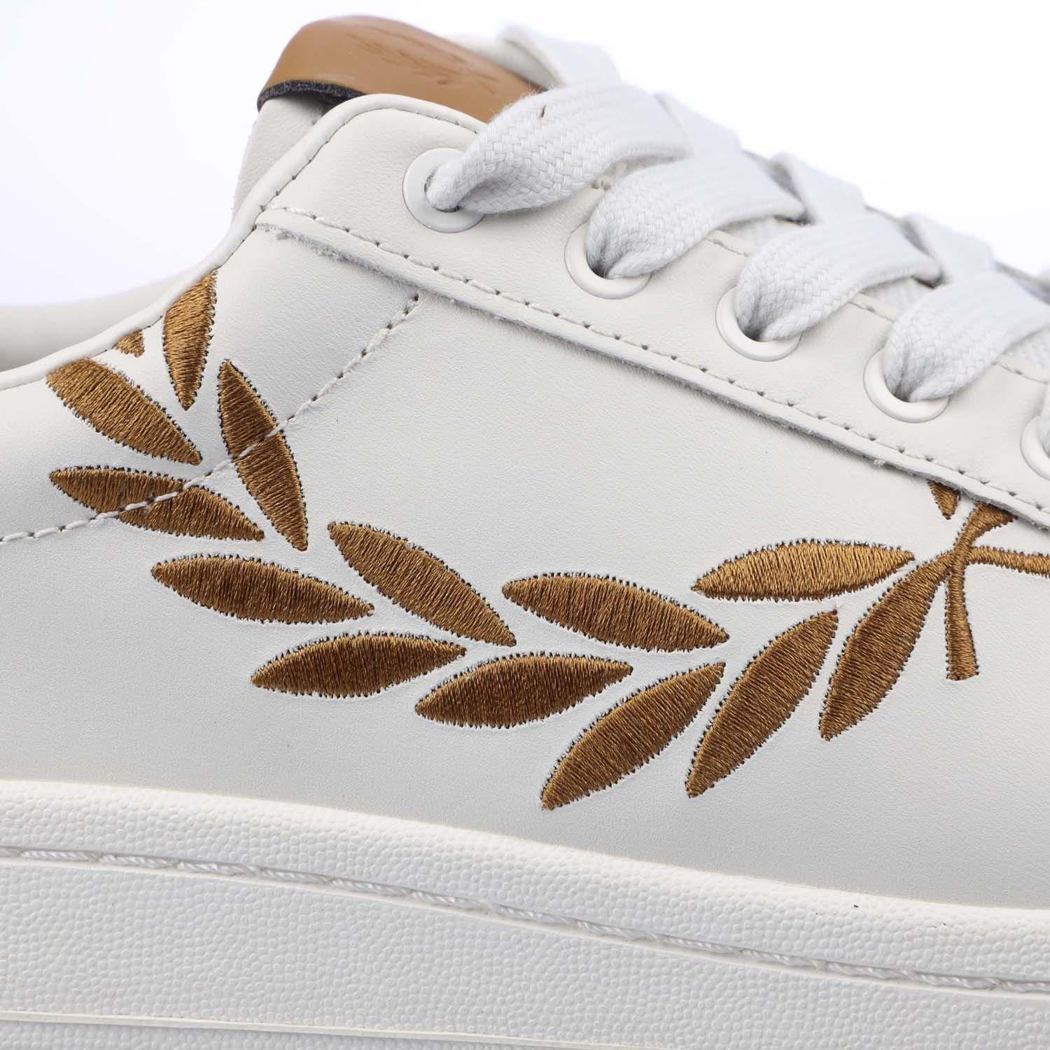 White - Fred Perry - B721 Leather Trainers - 5