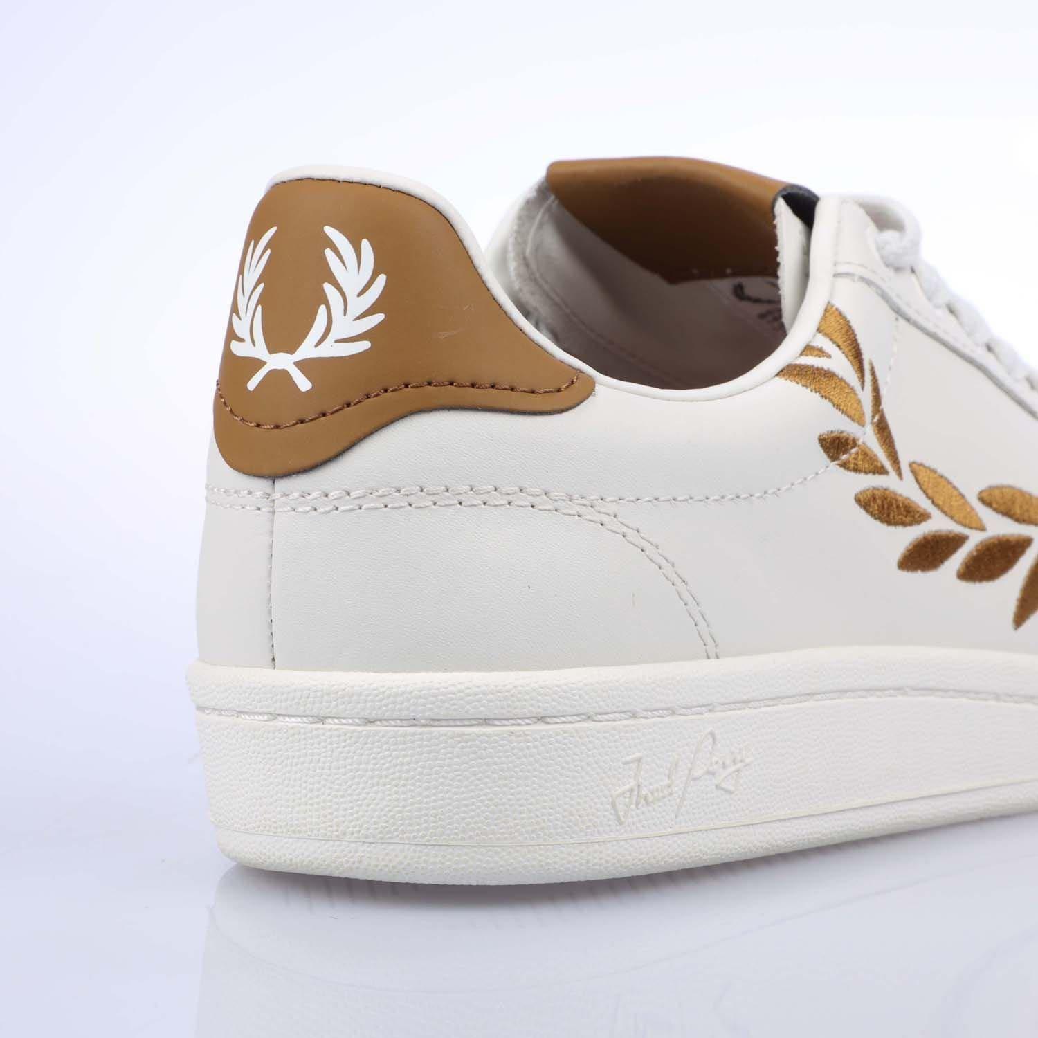 White - Fred Perry - B721 Leather Trainers - 7
