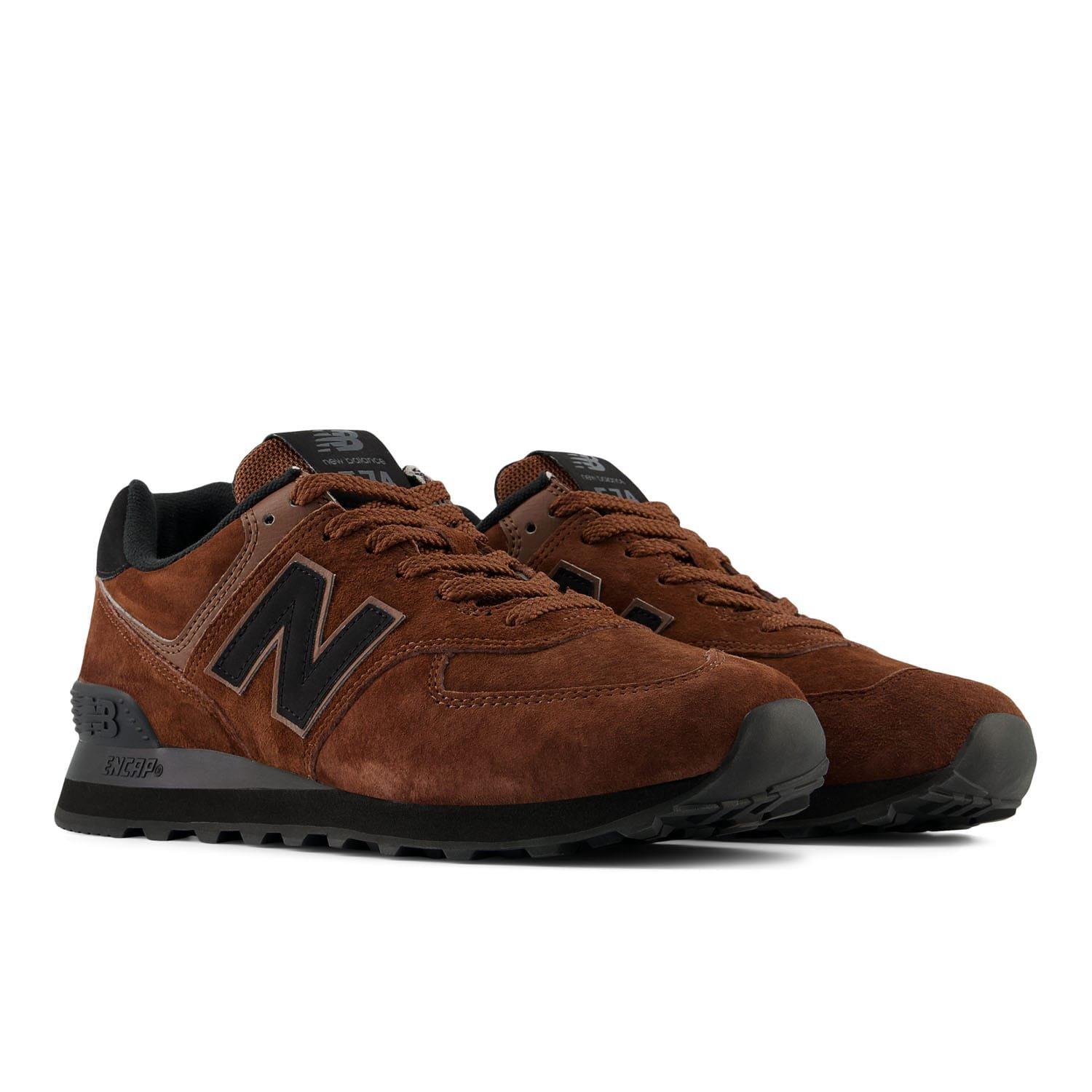 Brown - New Balance - 574 Trainers - 5