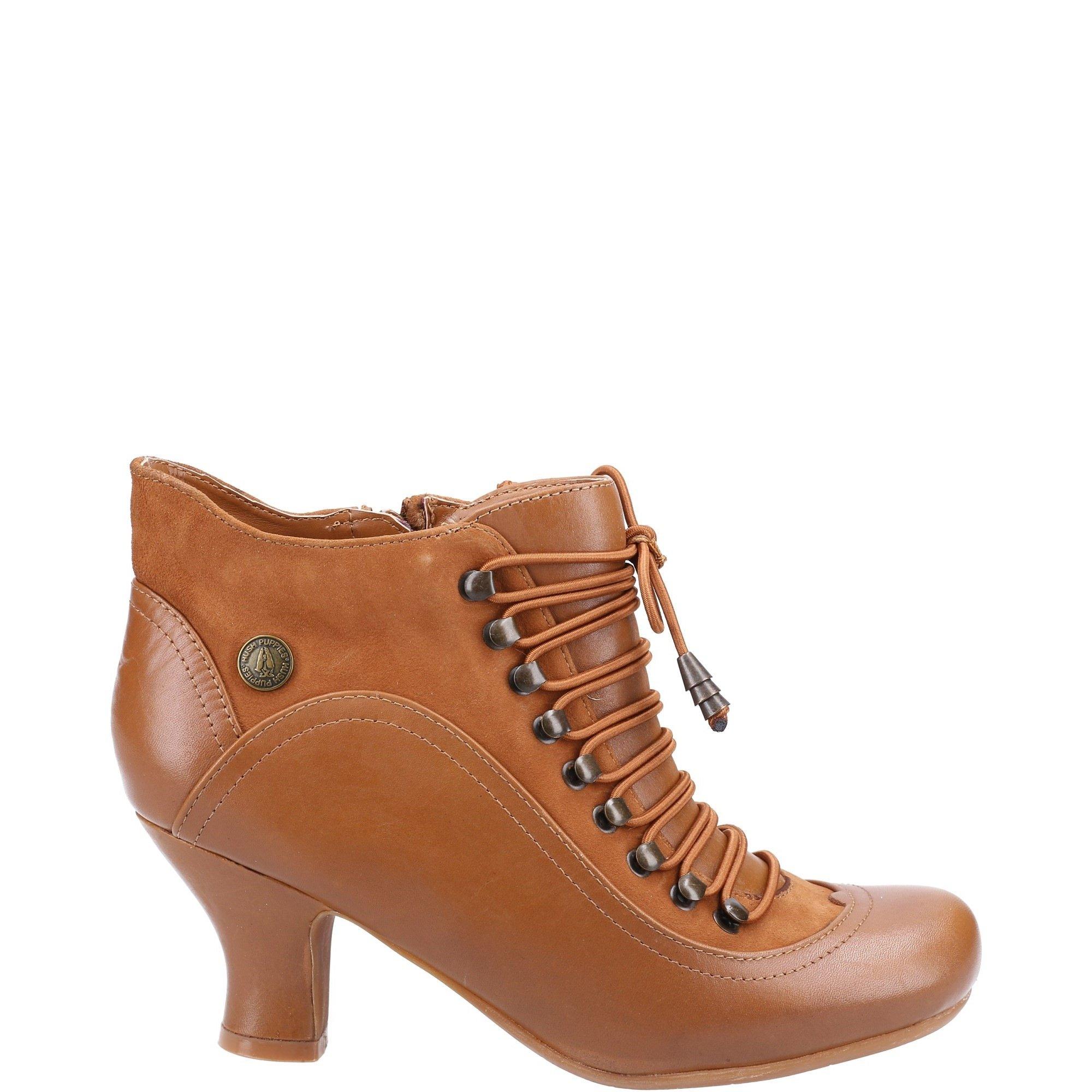 Tan - Hush Puppies - Vivianna Heeled Boot - 1