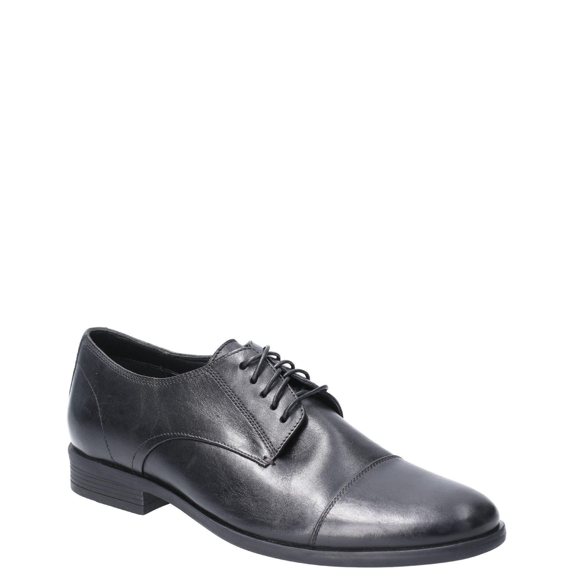 Black - Hush Puppies - Ollie Cap Toe Shoe - 2