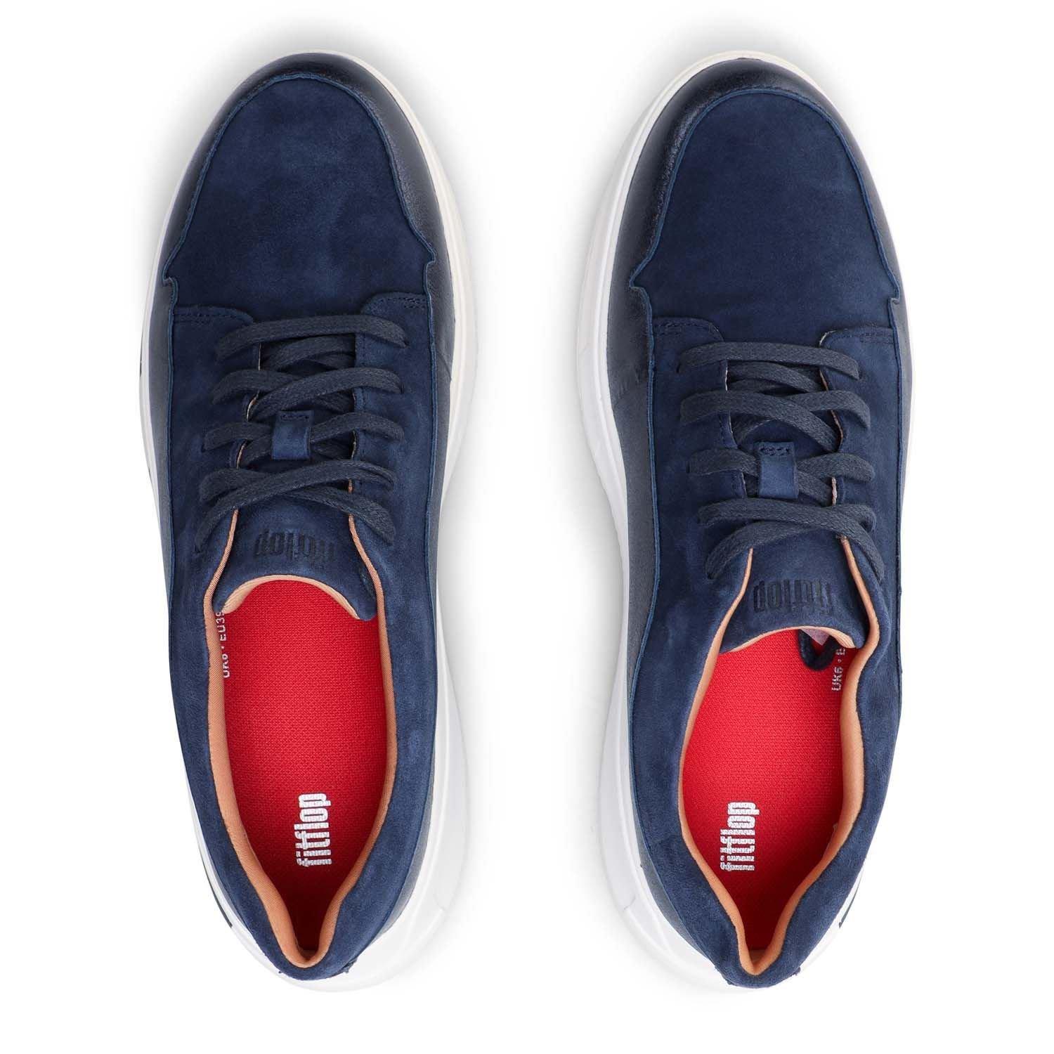 Navy - Fitflop - Freya Suede Sneakers - 4