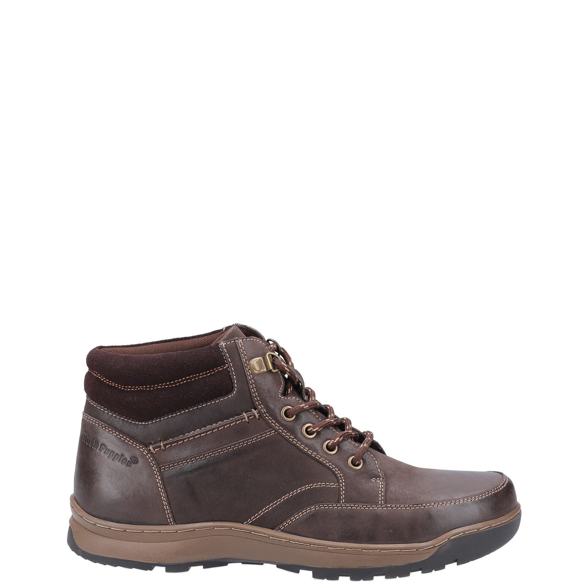 Brown - Hush Puppies - Grover Lace Boots - 1