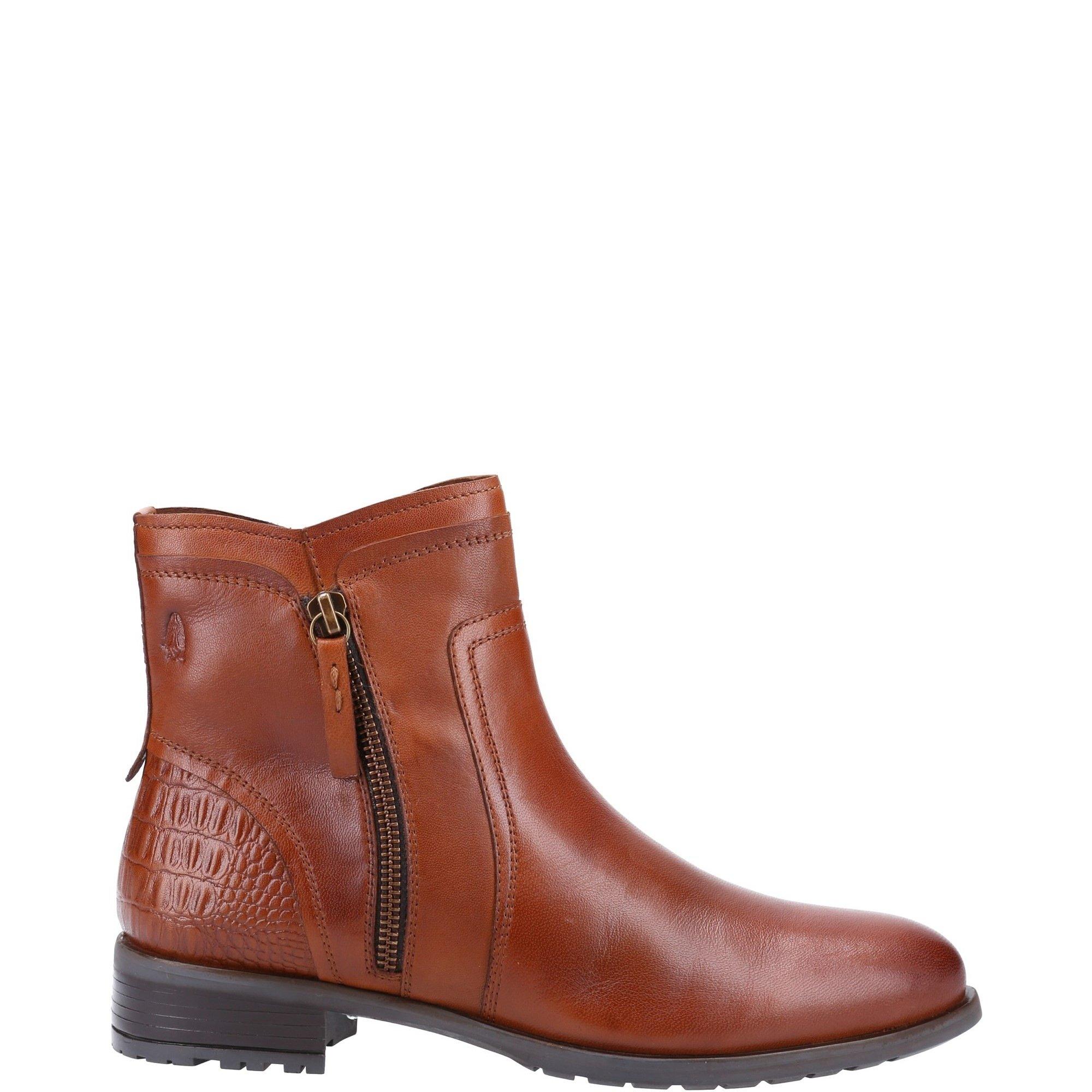 Tan - Hush Puppies - Women's Scarlett Flat Ankle Boots - 1