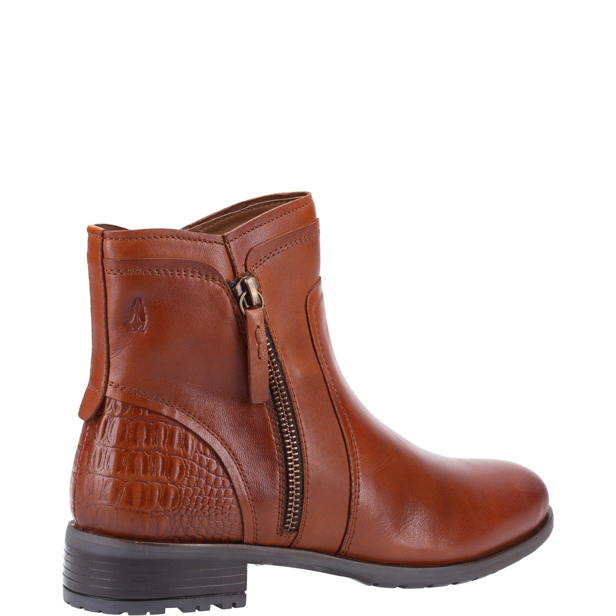 Tan - Hush Puppies - Women's Scarlett Flat Ankle Boots - 3