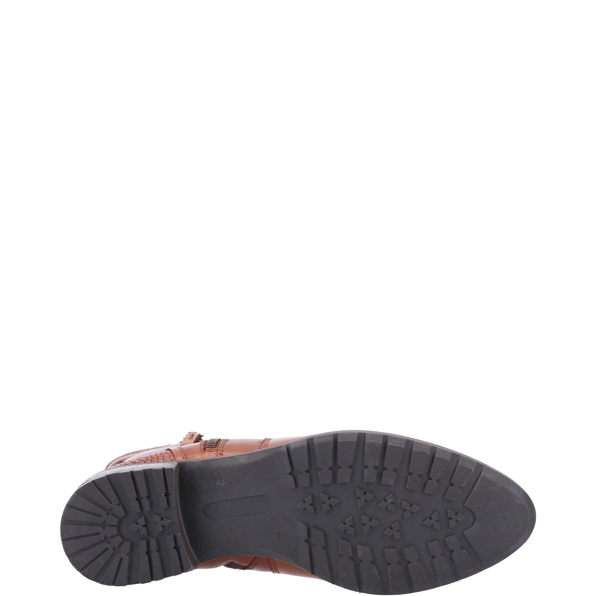 Tan - Hush Puppies - Women's Scarlett Flat Ankle Boots - 4