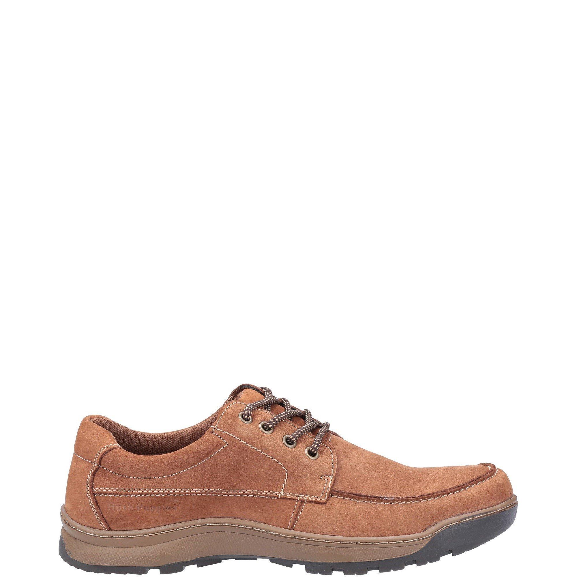 Tan - Hush Puppies - Tucker Lace Shoe - 1