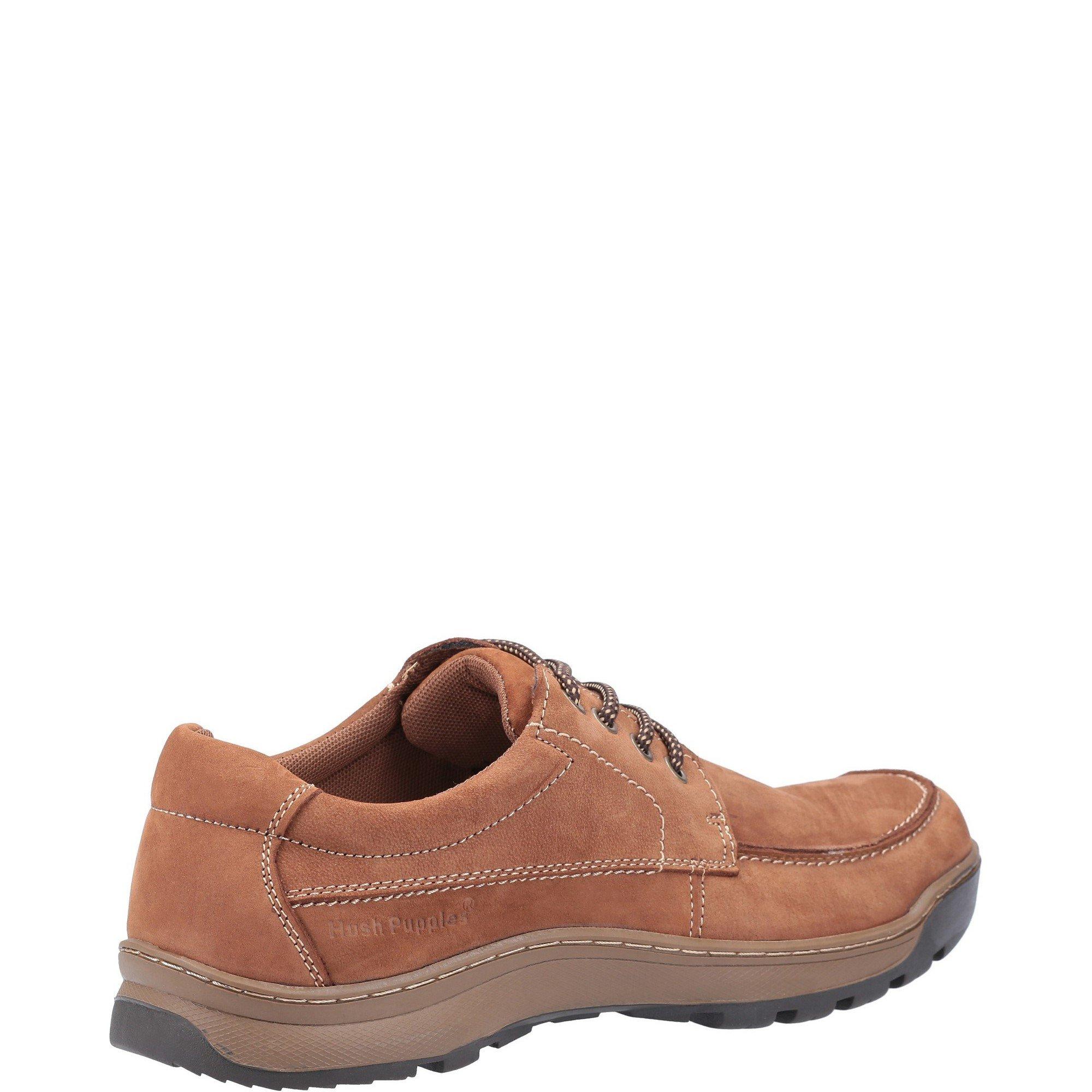 Tan - Hush Puppies - Tucker Lace Shoe - 3