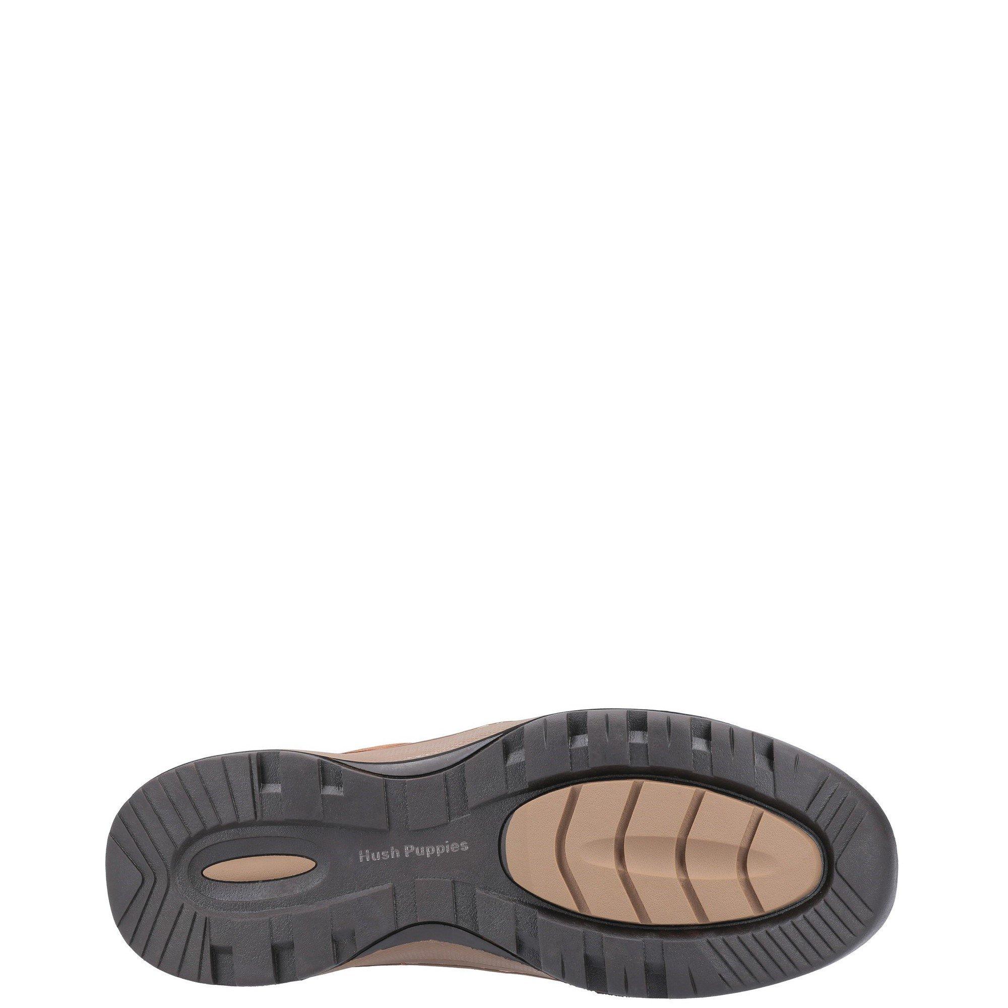 Tan - Hush Puppies - Tucker Lace Shoe - 4