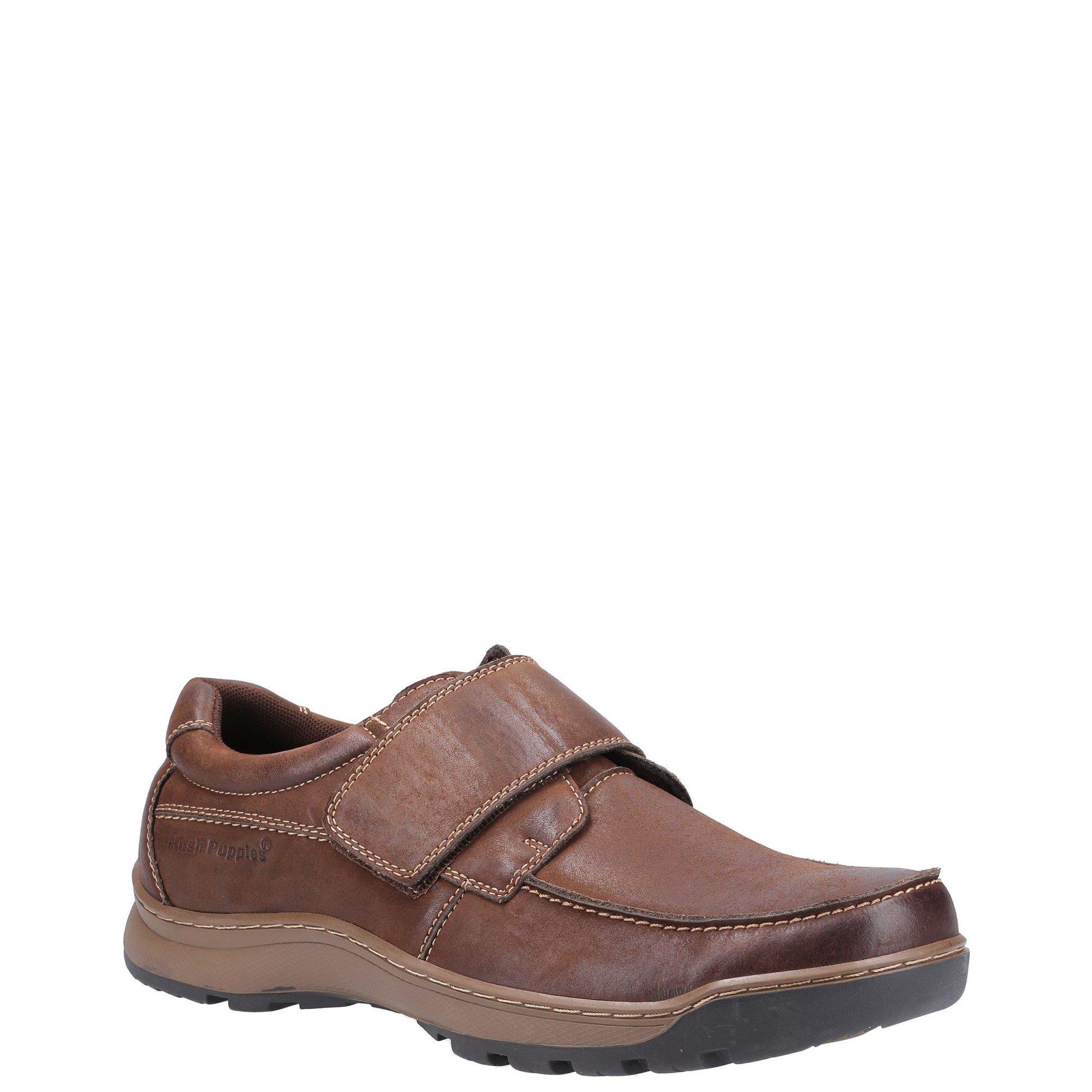Brown - Hush Puppies - Casper Touch Fastening Shoes - 2