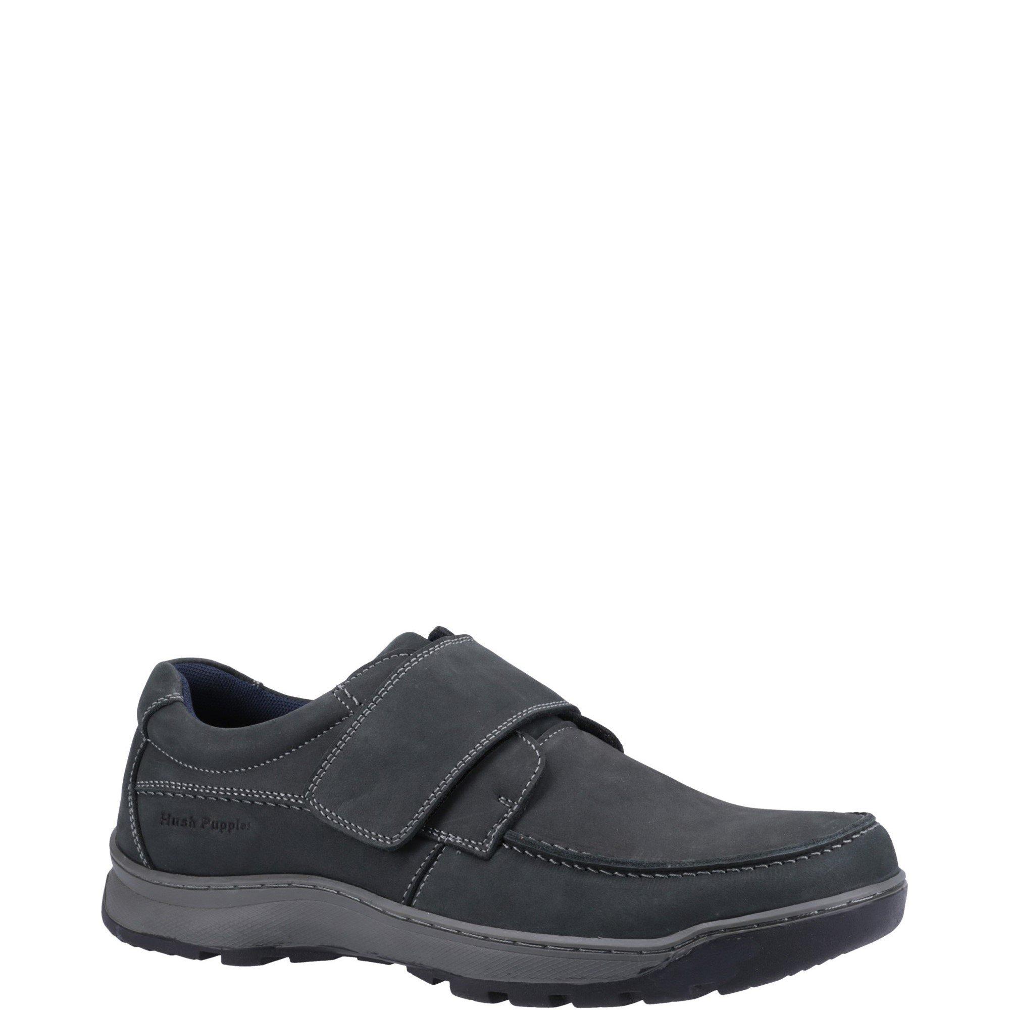 Navy - Hush Puppies - Casper Touch Fastening Shoes - 2