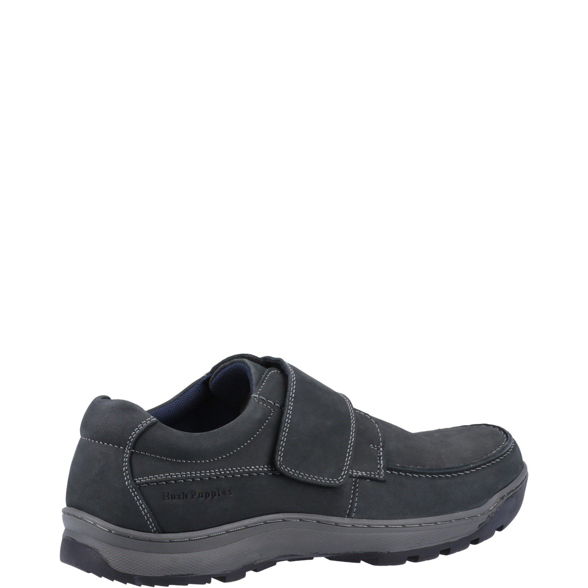 Navy - Hush Puppies - Casper Touch Fastening Shoes - 3